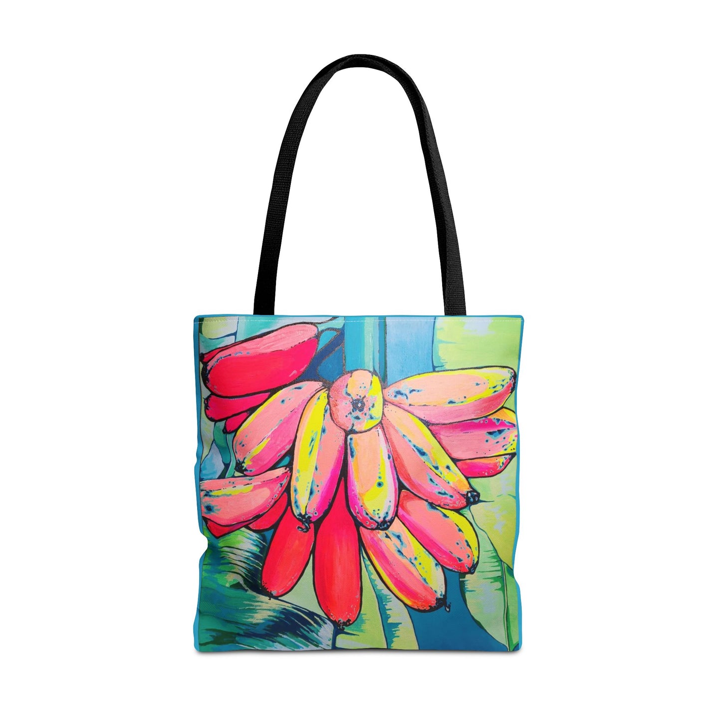 Premium Neon Primitivo Bananas Tote Bag, Original Artist Design, Reusable Shopping Tote, Eco-Friendly