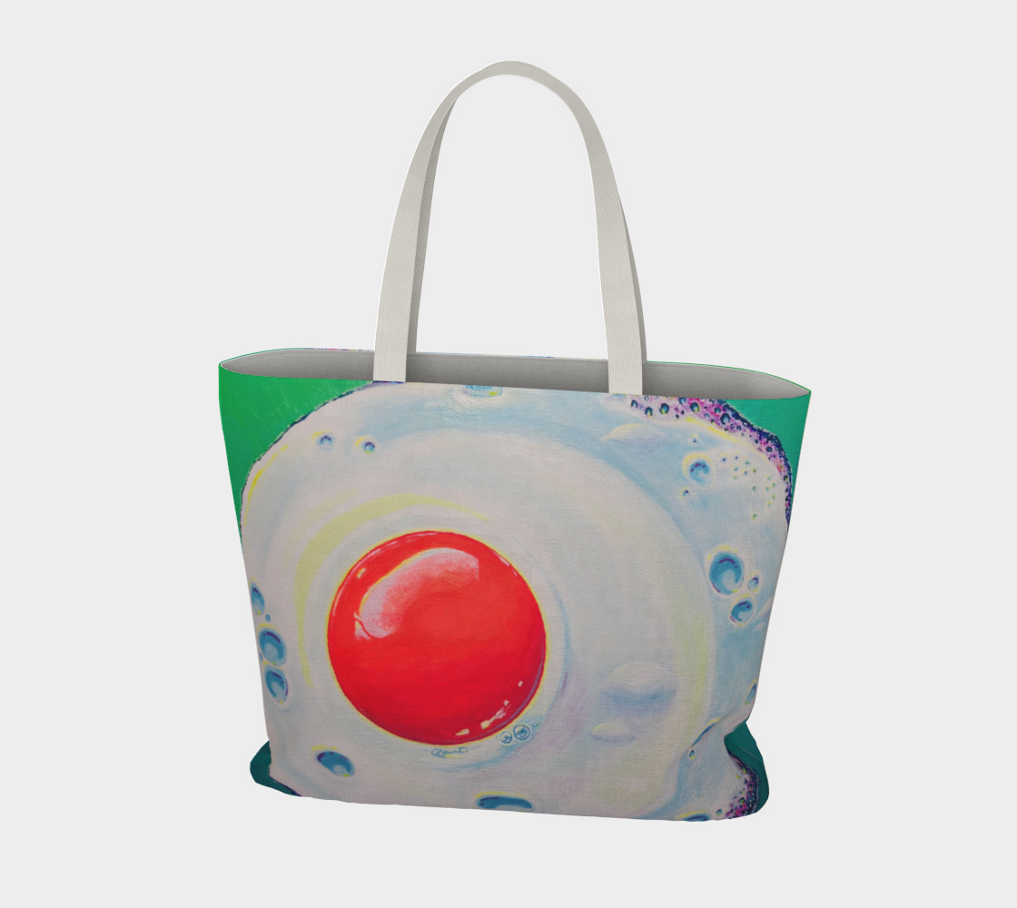 Neon Fried Egg Market Tote