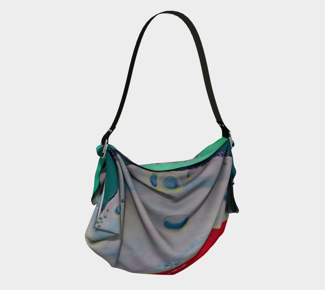 Neon Fried Egg Origami Tote