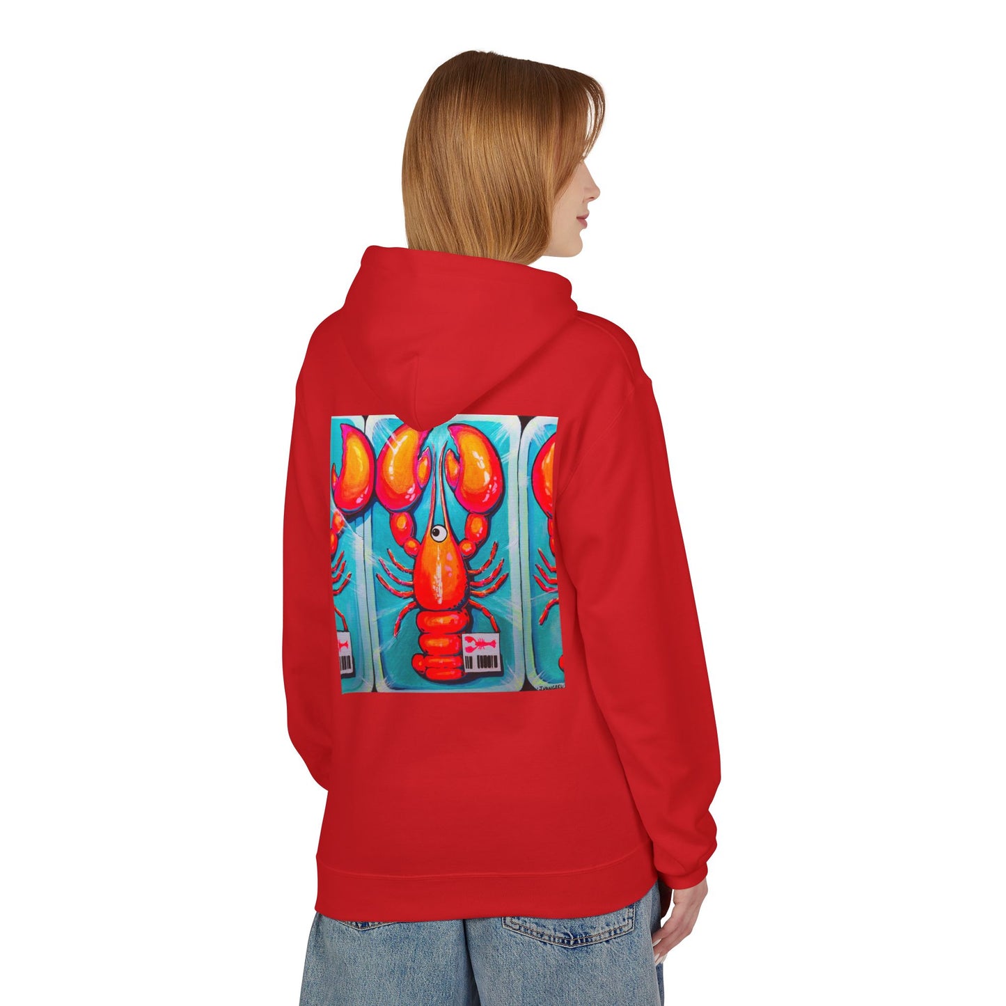 Unisex Fresh Neon Lobster Soft Hoodie