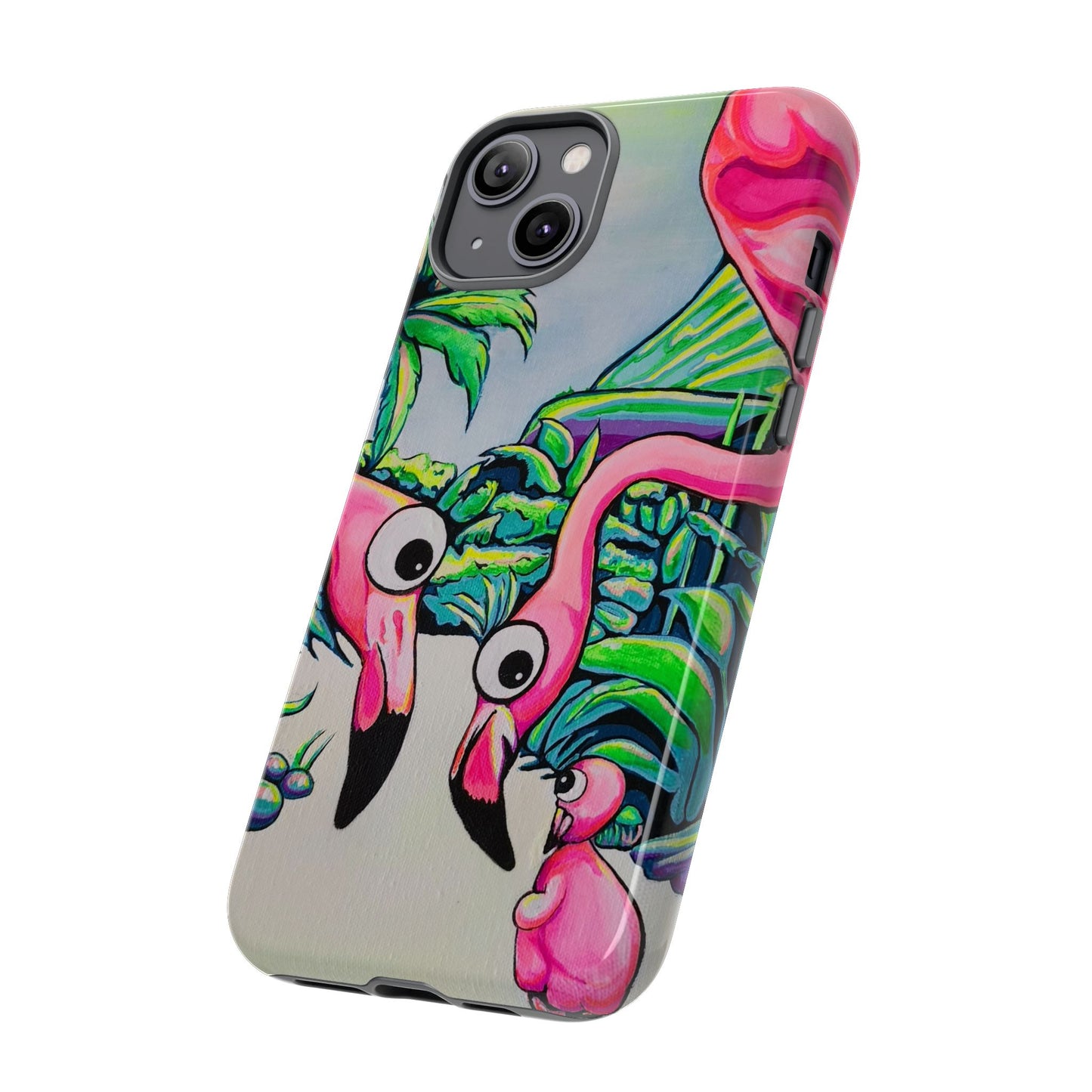 Cyclops Flamingo Family Tough Phone Case