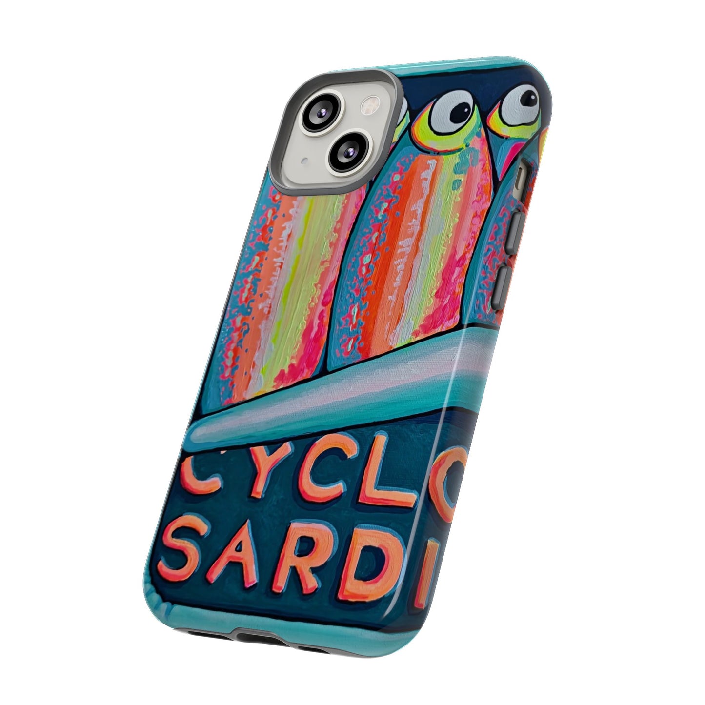 Neon Sardines Tough Phone Case