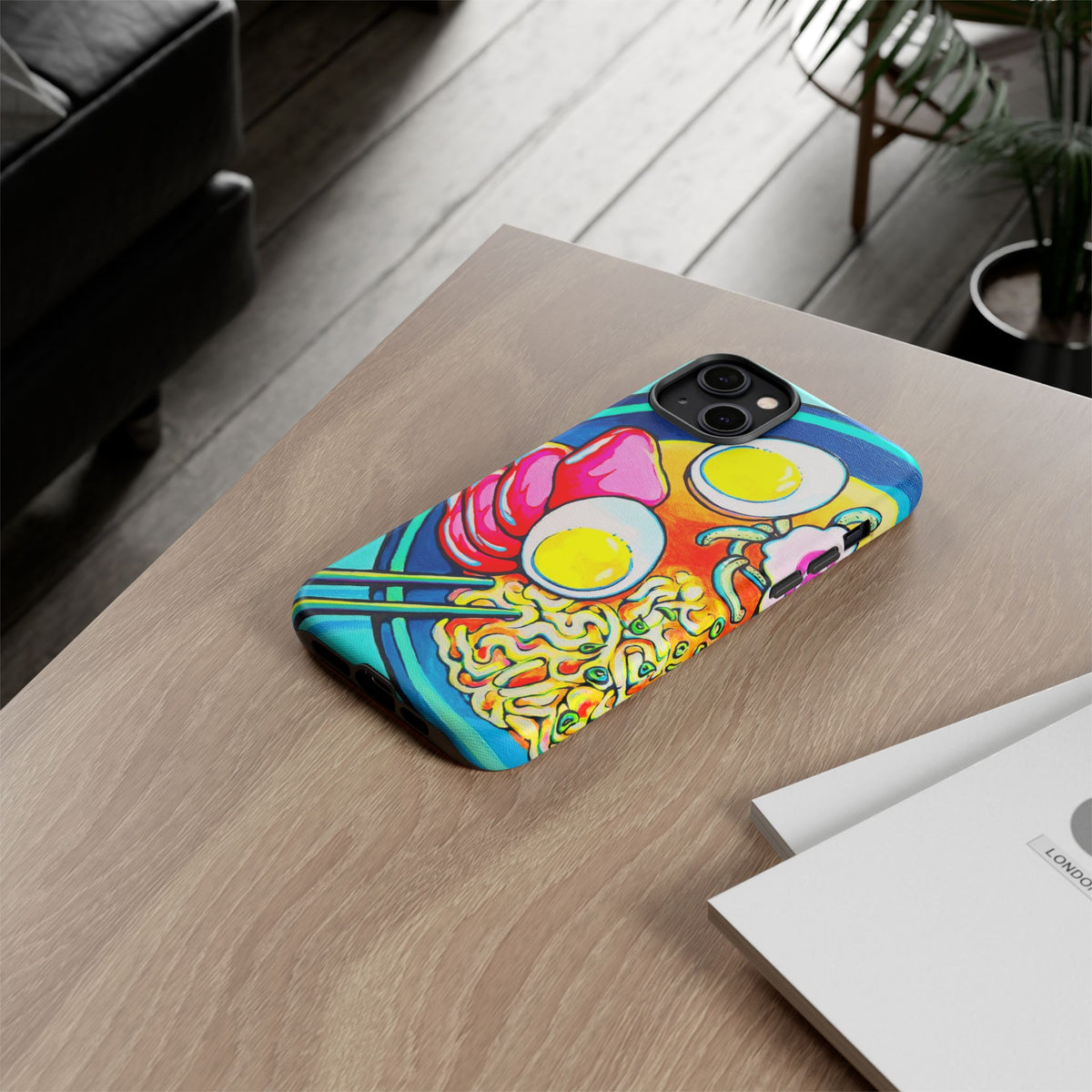 Coque de téléphone résistante Neon Ramen