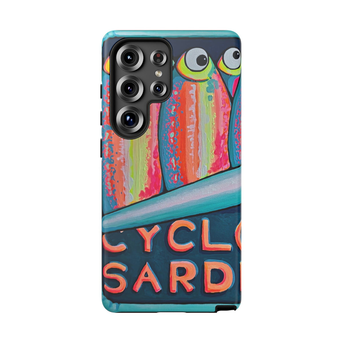 Neon Sardines Tough Phone Case