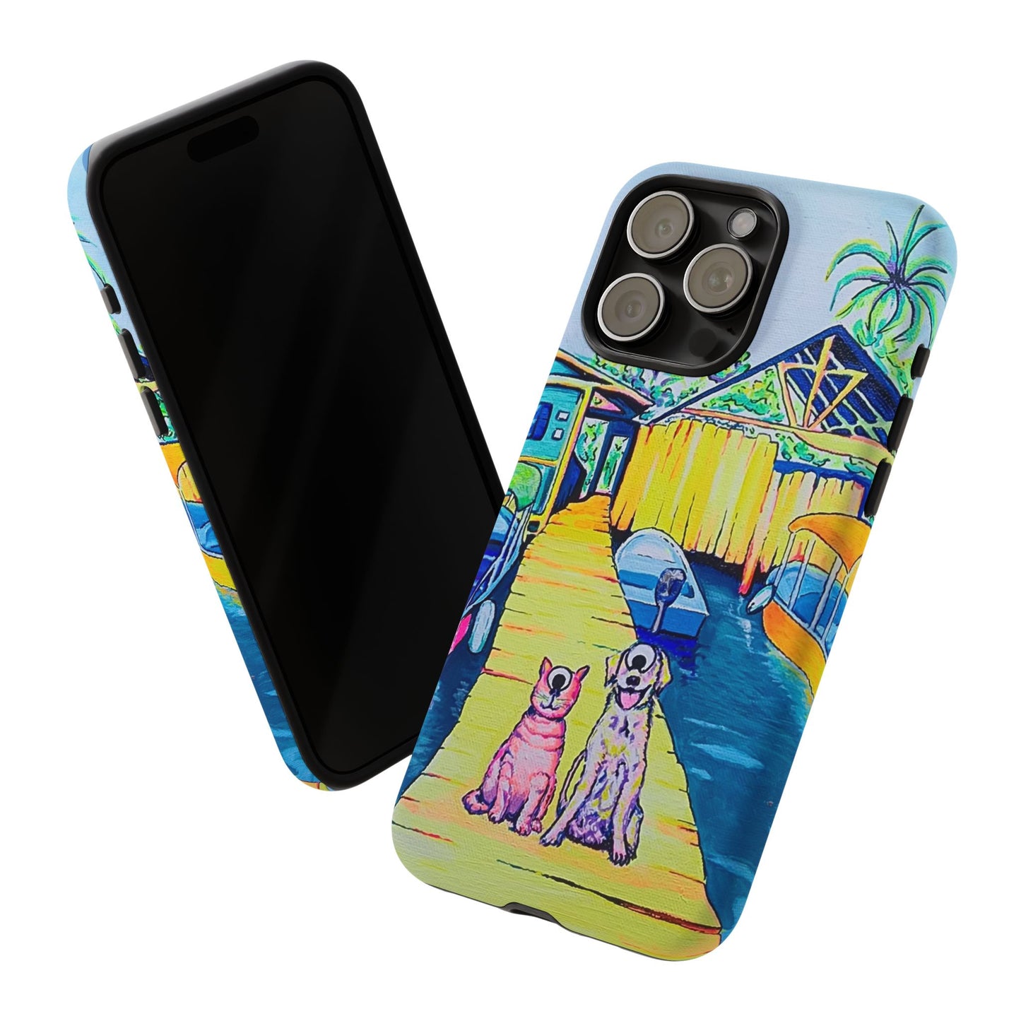 Cyclops Cat and Dog in Bocas Tough Phone Case