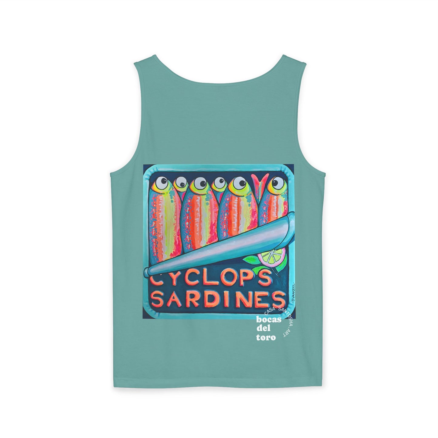 Unisex Neon Sardines Tank Top - Perfect for Summer Vibes