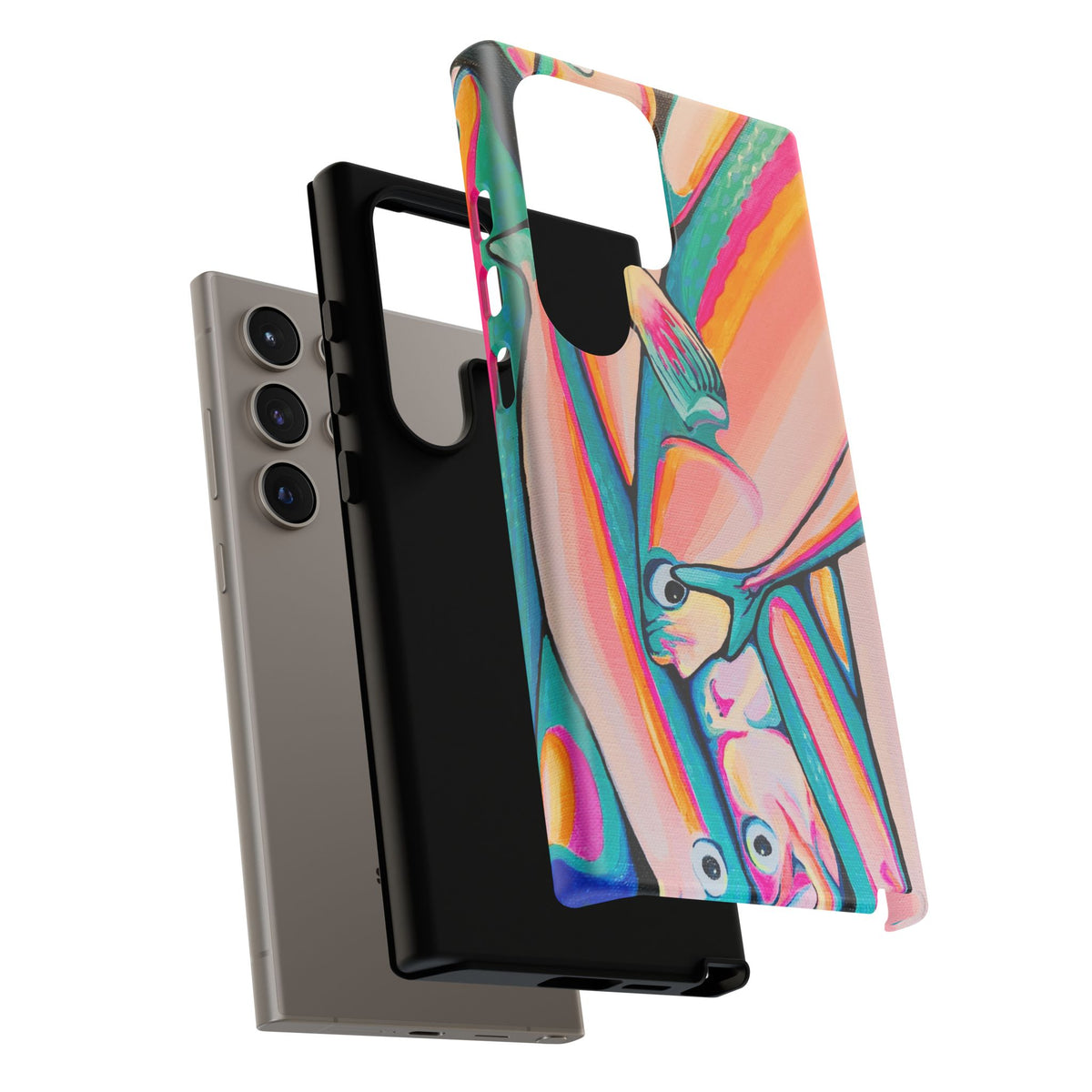 Neon Fish Tough Phone Case