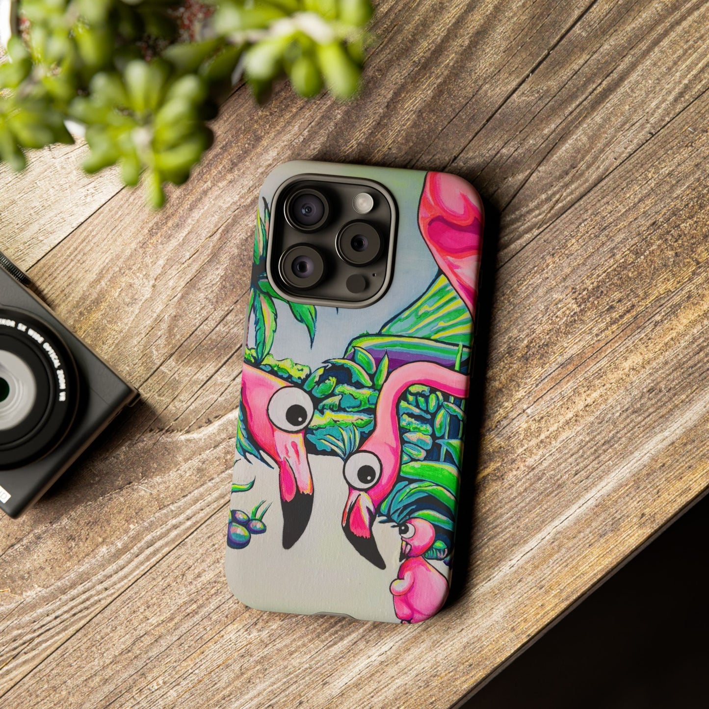 Cyclops Flamingo Family Tough Phone Case