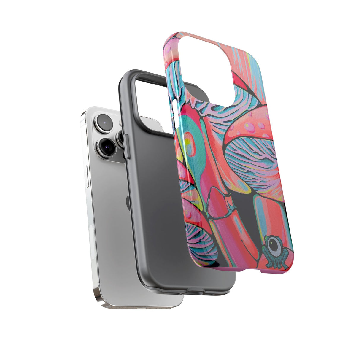 Coque de téléphone résistante Trippy Mushrooms