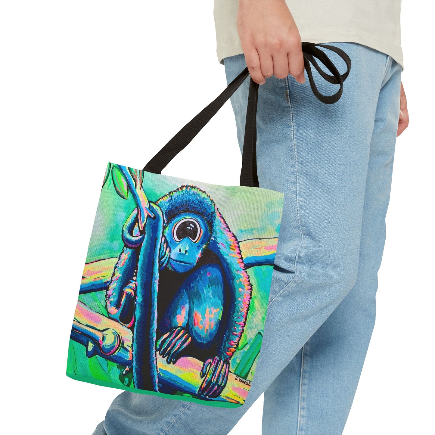 Premium Cyclops Monkey Tote Bag, Original Artist Design, Reusable Shopping Tote, Eco-Friendly