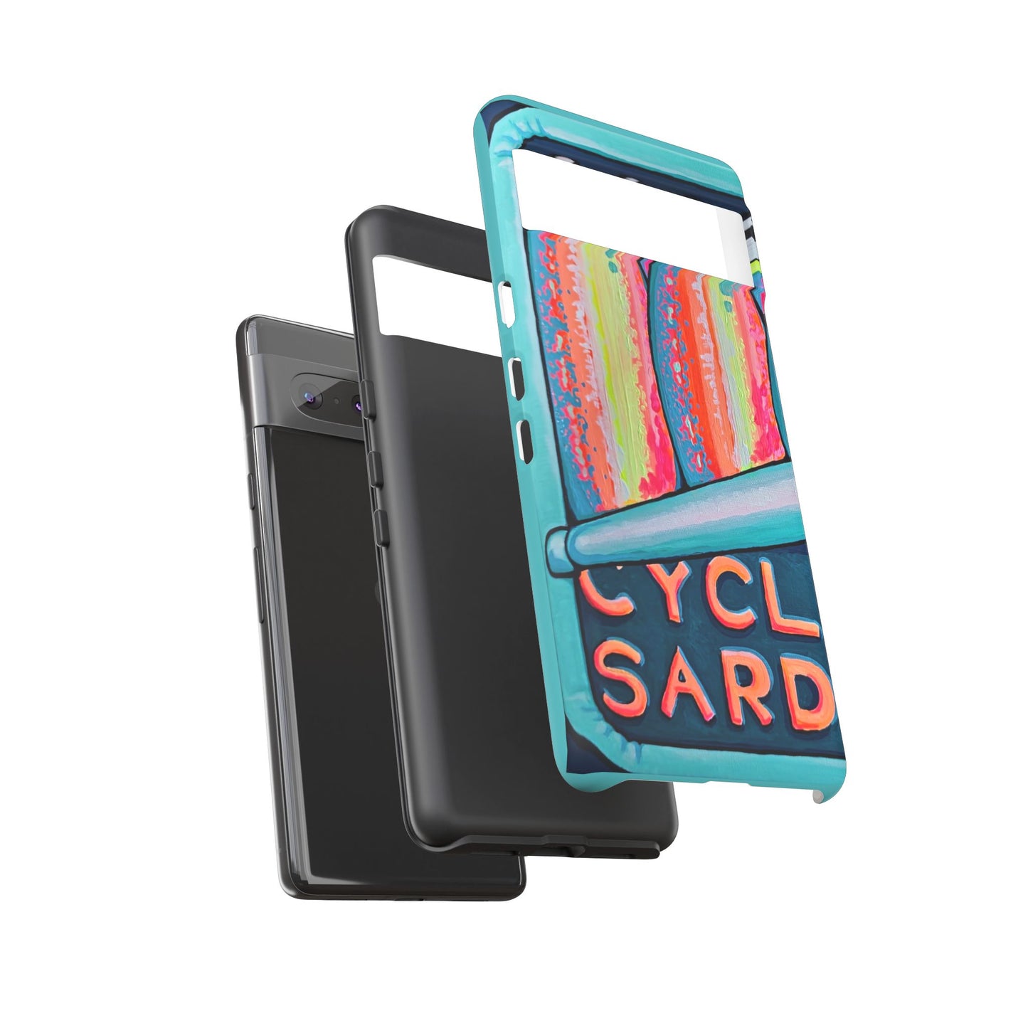 Neon Sardines Tough Phone Case