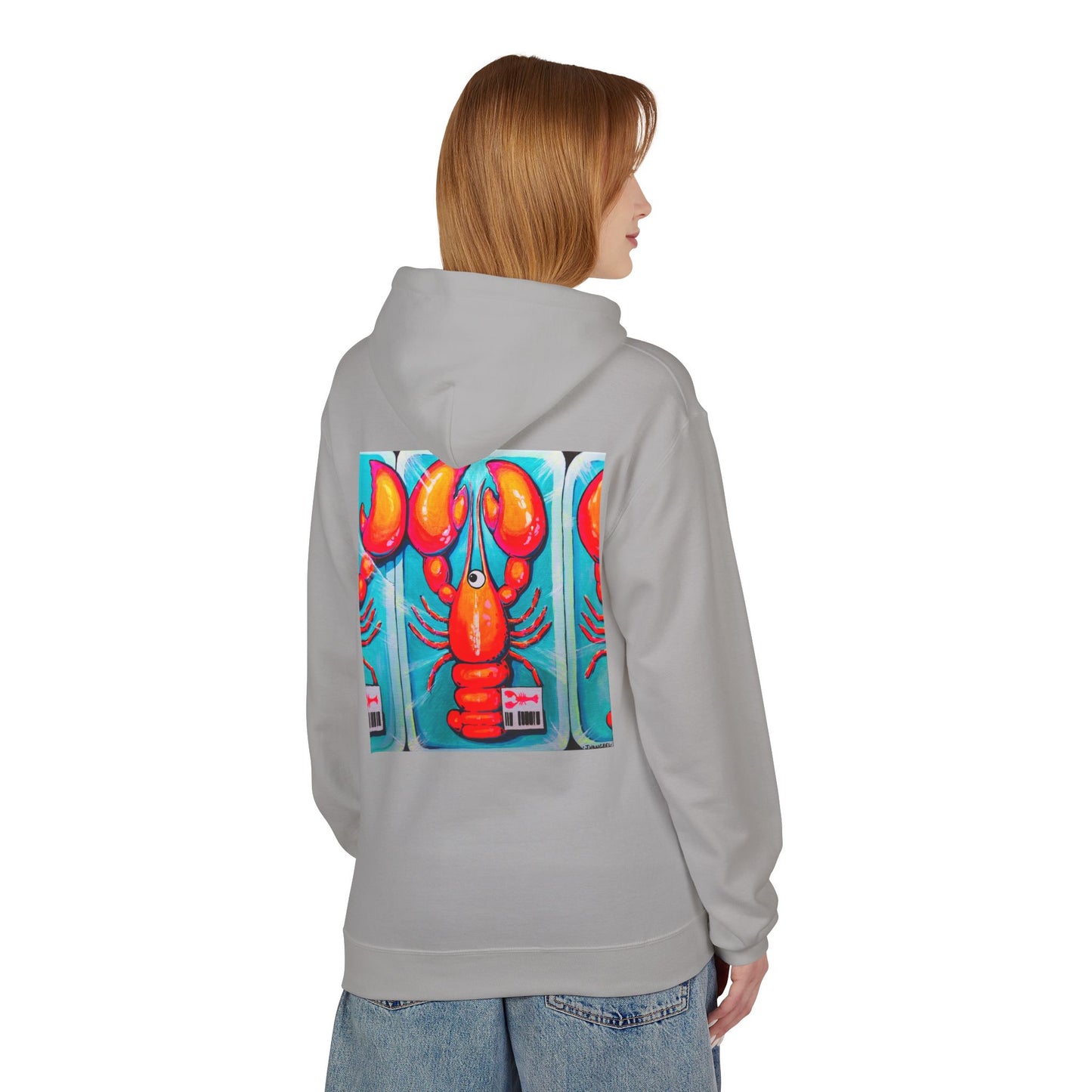Unisex Fresh Neon Lobster Soft Hoodie