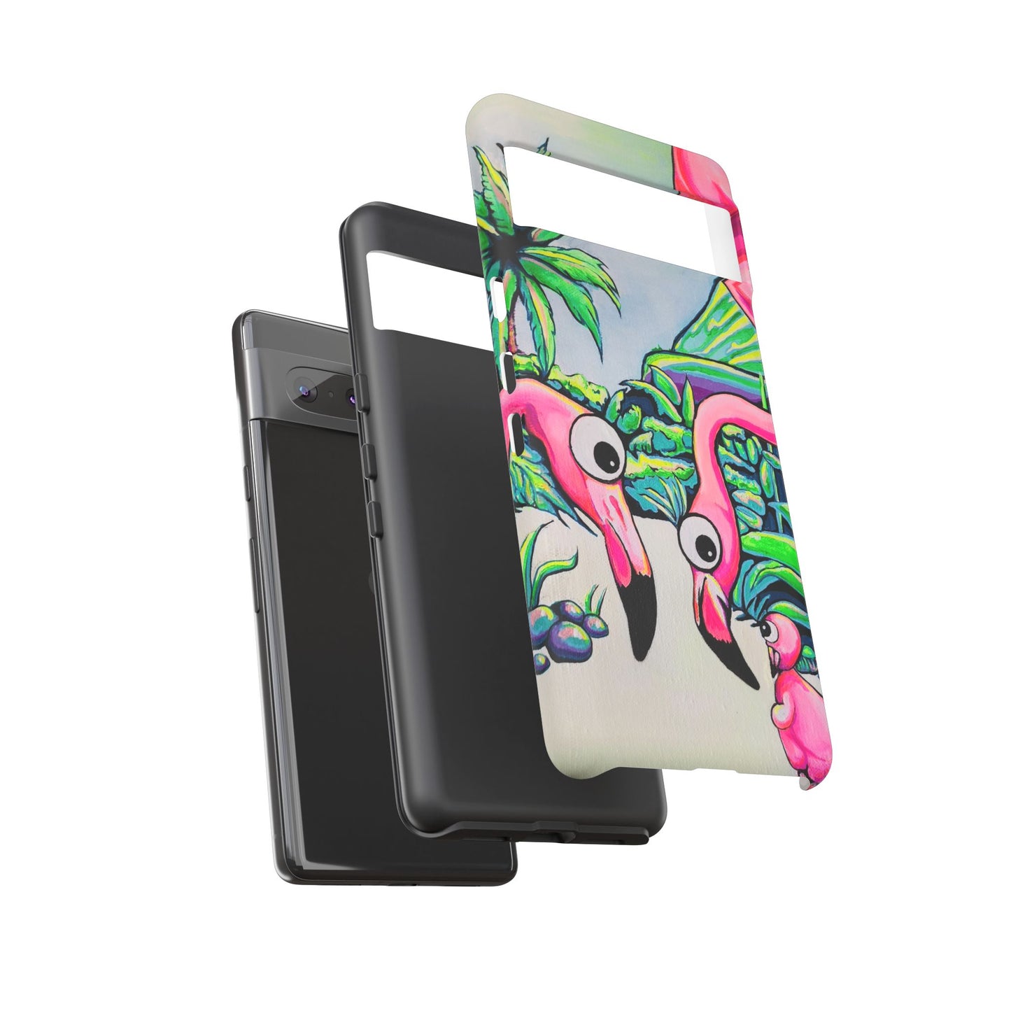 Cyclops Flamingo Family Tough Phone Case