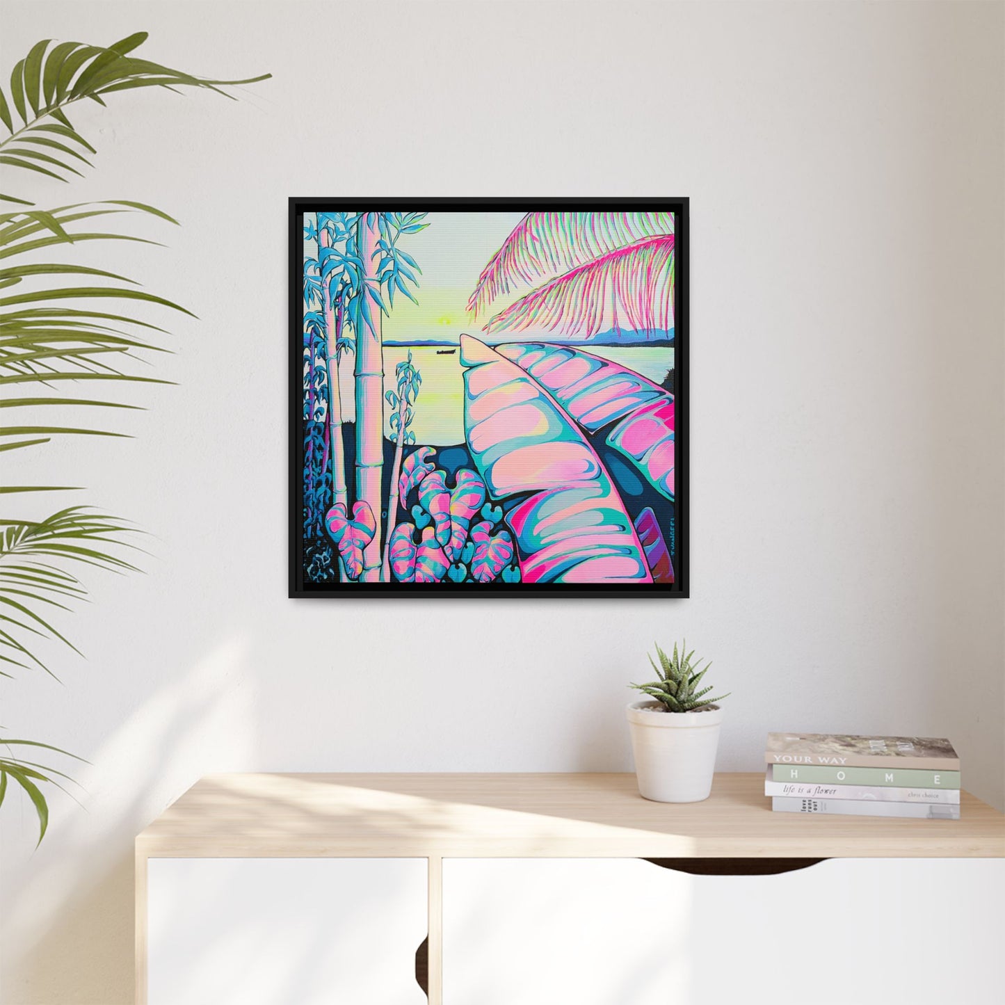 Impression sur toile « Sérénité encadrée Bocas »