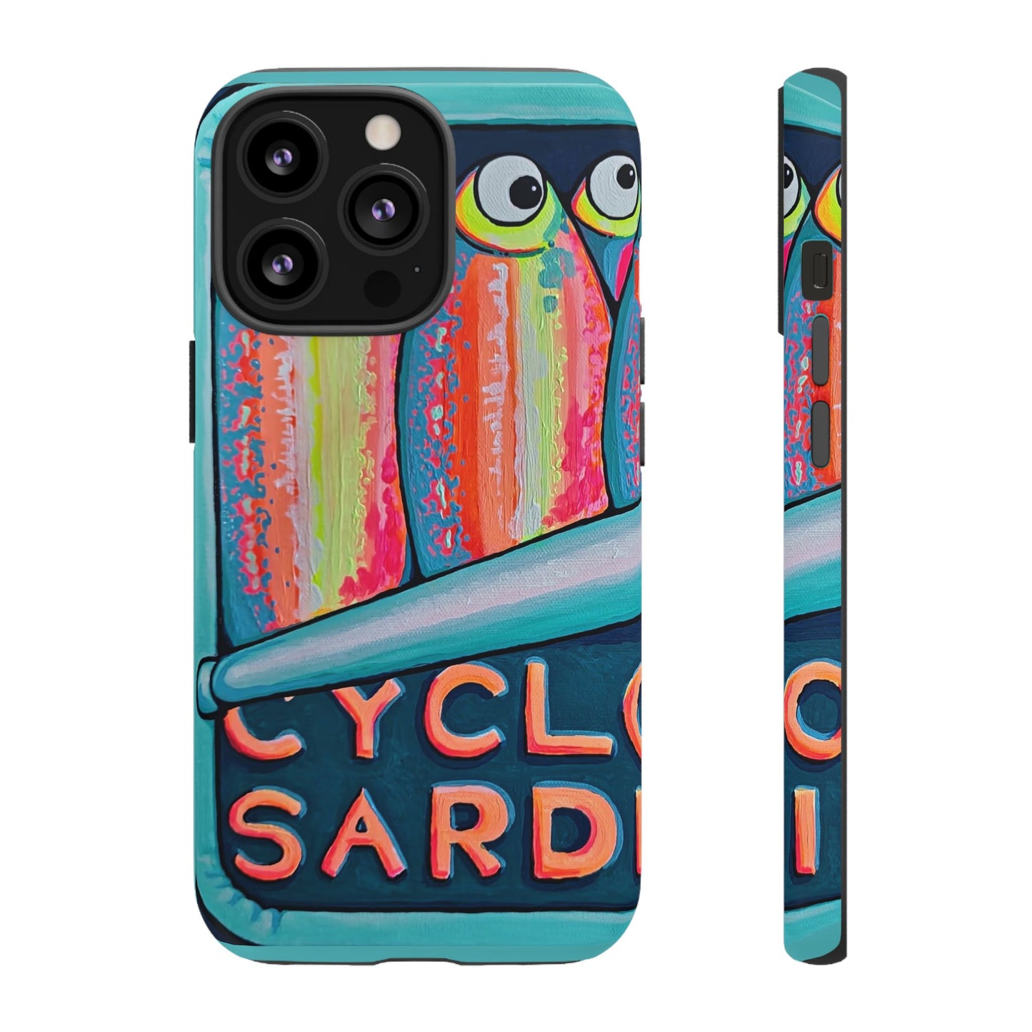 Neon Sardines Tough Phone Case