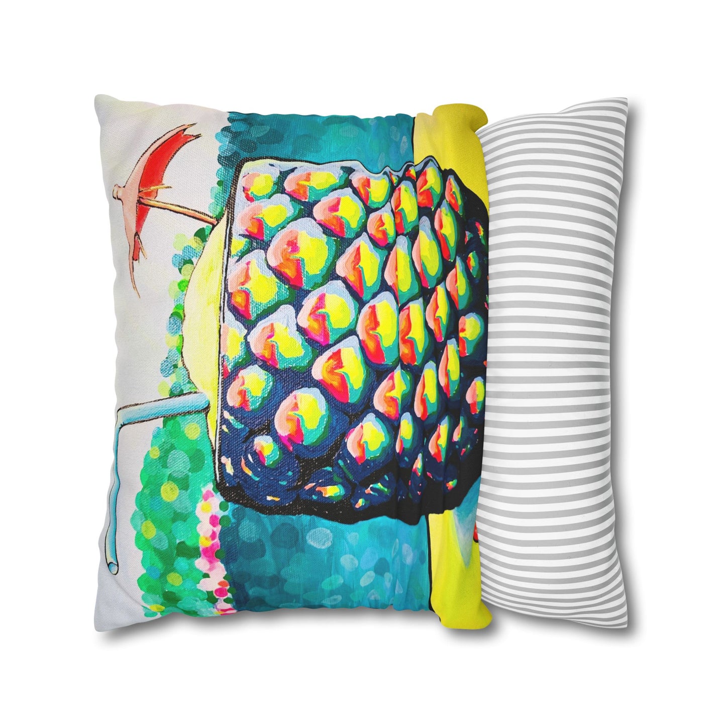 Neon Piña Colada Pillowcase, Cover Only