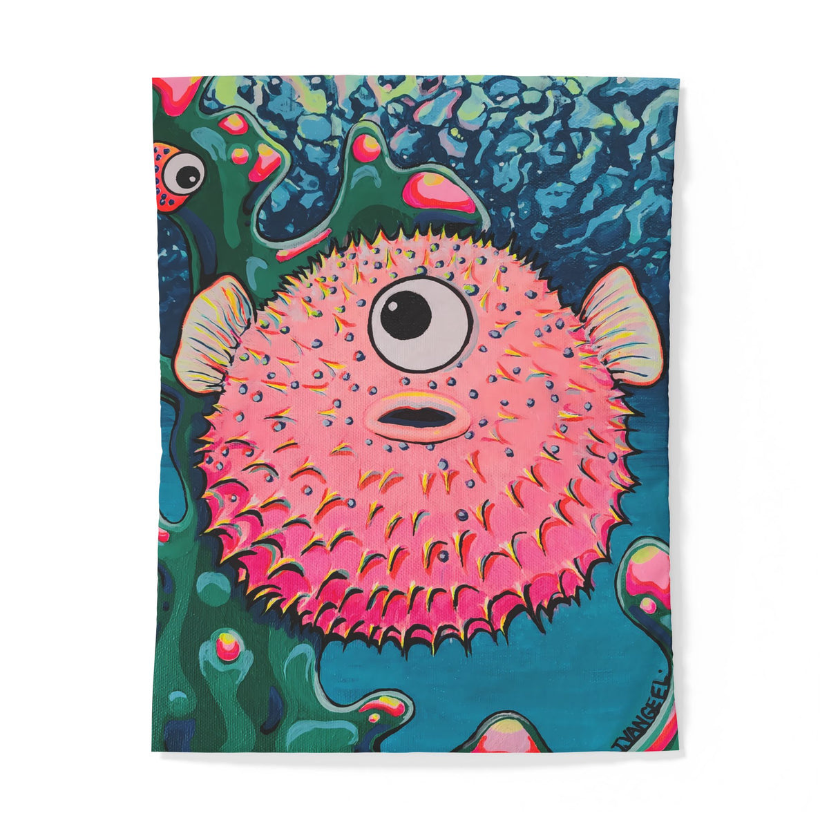 Cyclops Pufferfish Duvet Cover