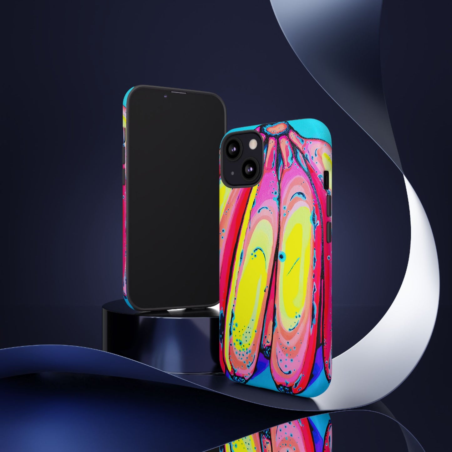 Neon Fat Bananas Tough Phone Case