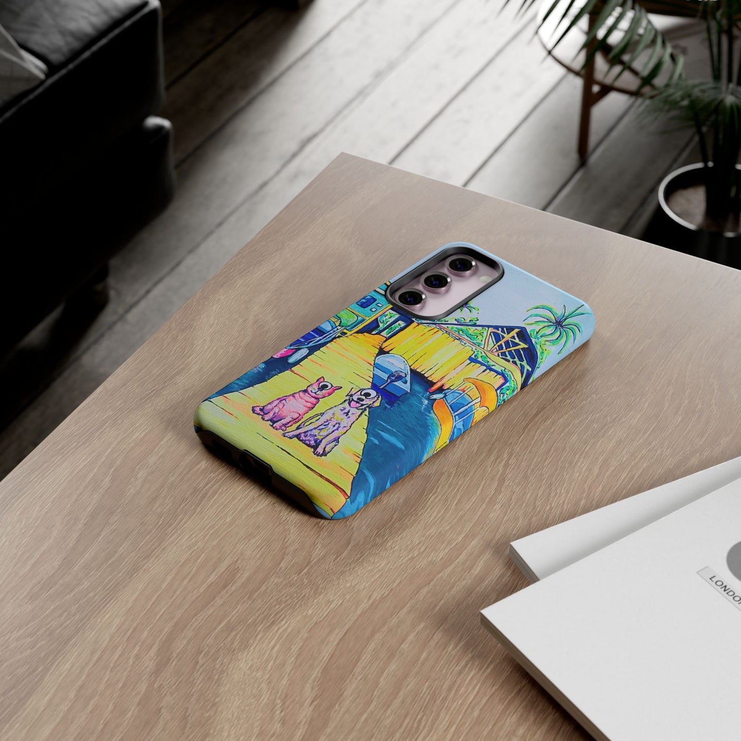 Cyclops Cat and Dog in Bocas Tough Phone Case