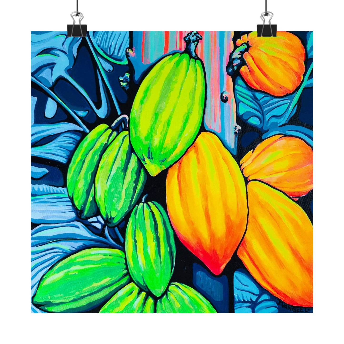 Neon Cacao Giclée Art Poster