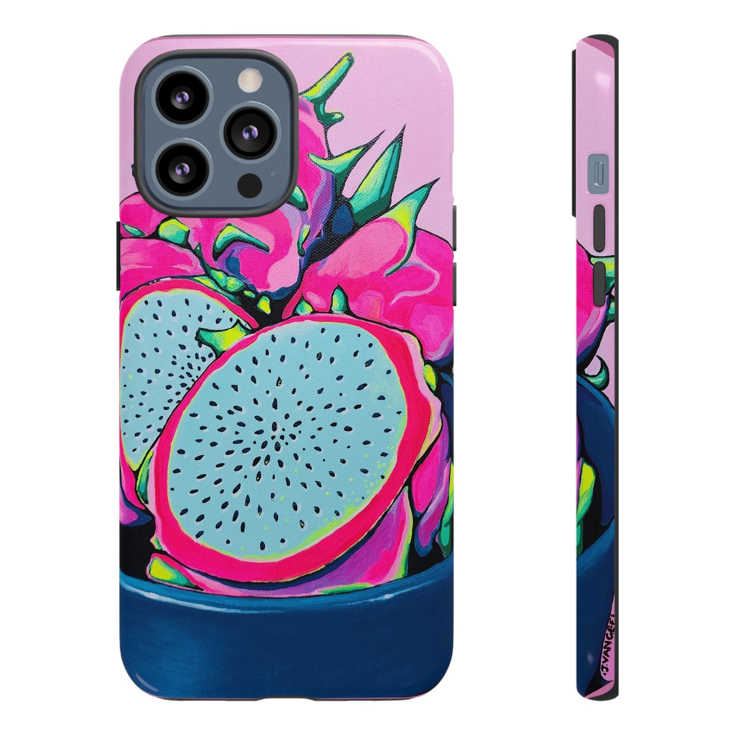 Neon Pink Dragon Fruit Tough Phone Case