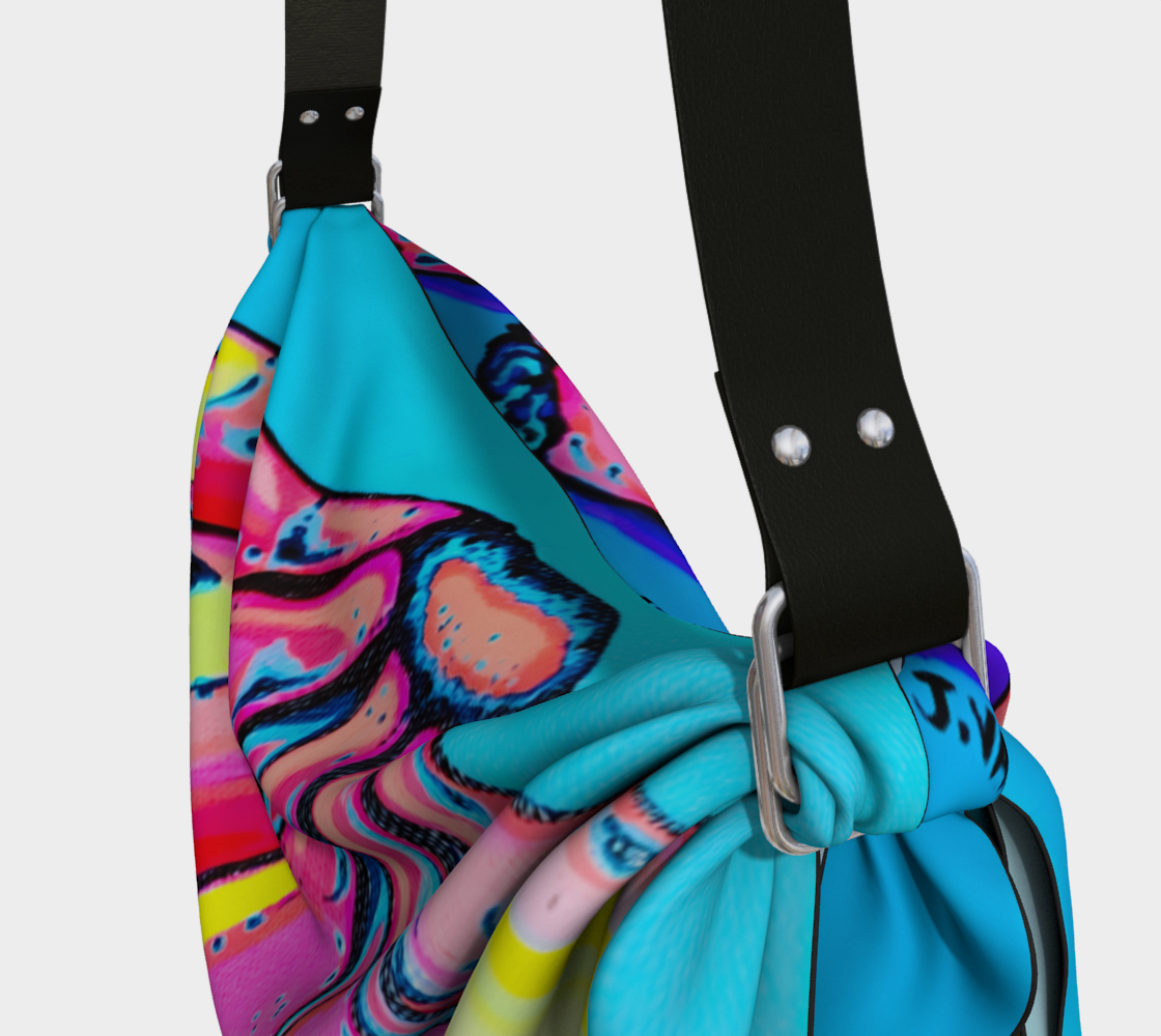 Neon Fat Bananas Origami Tote