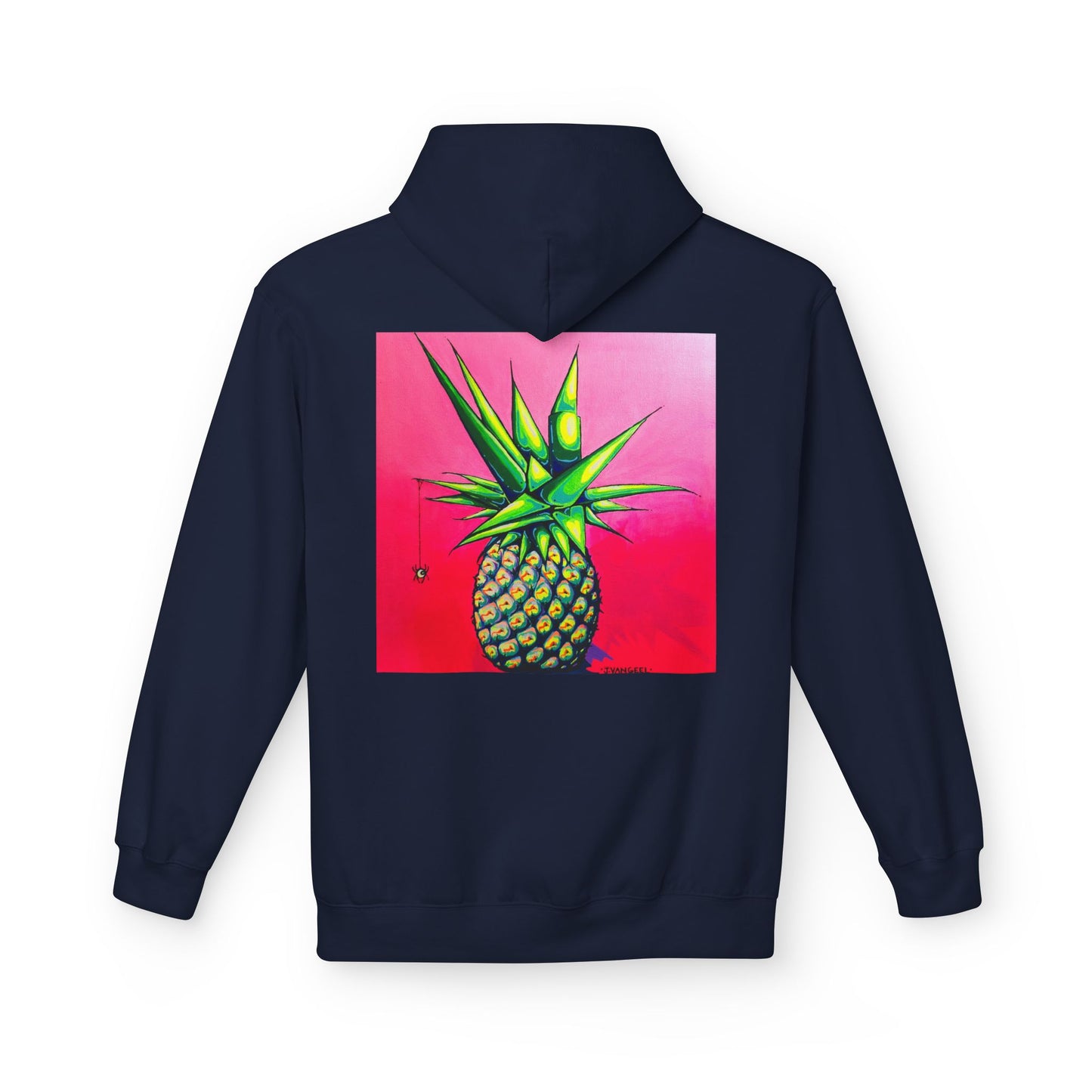Unisex Neon Pineapple Soft Hoodie