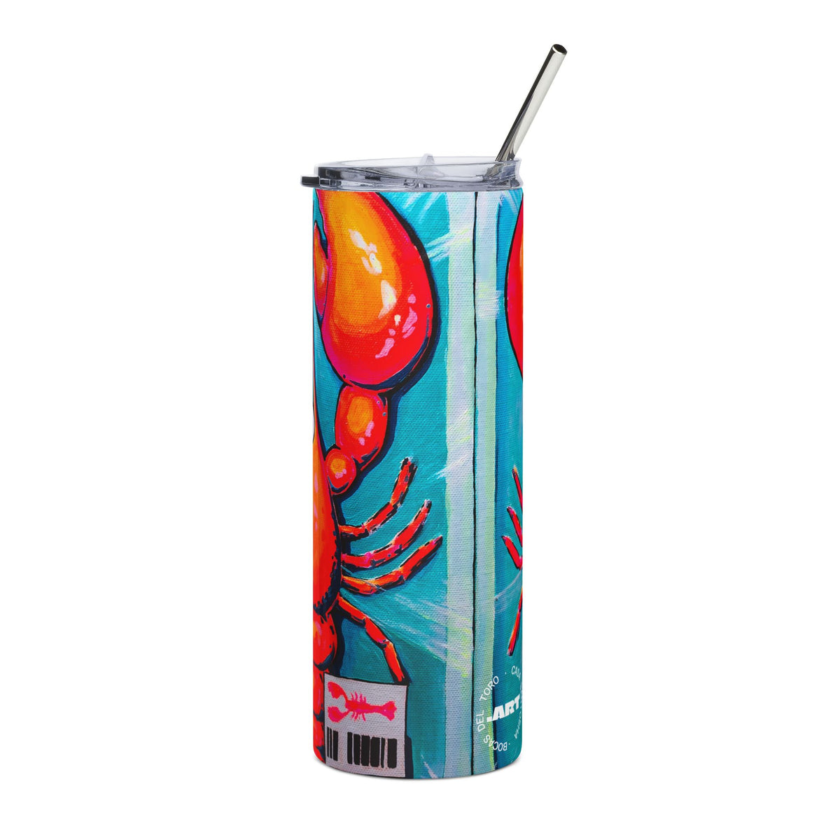 Neon Lobster Stainless Steel Tumbler