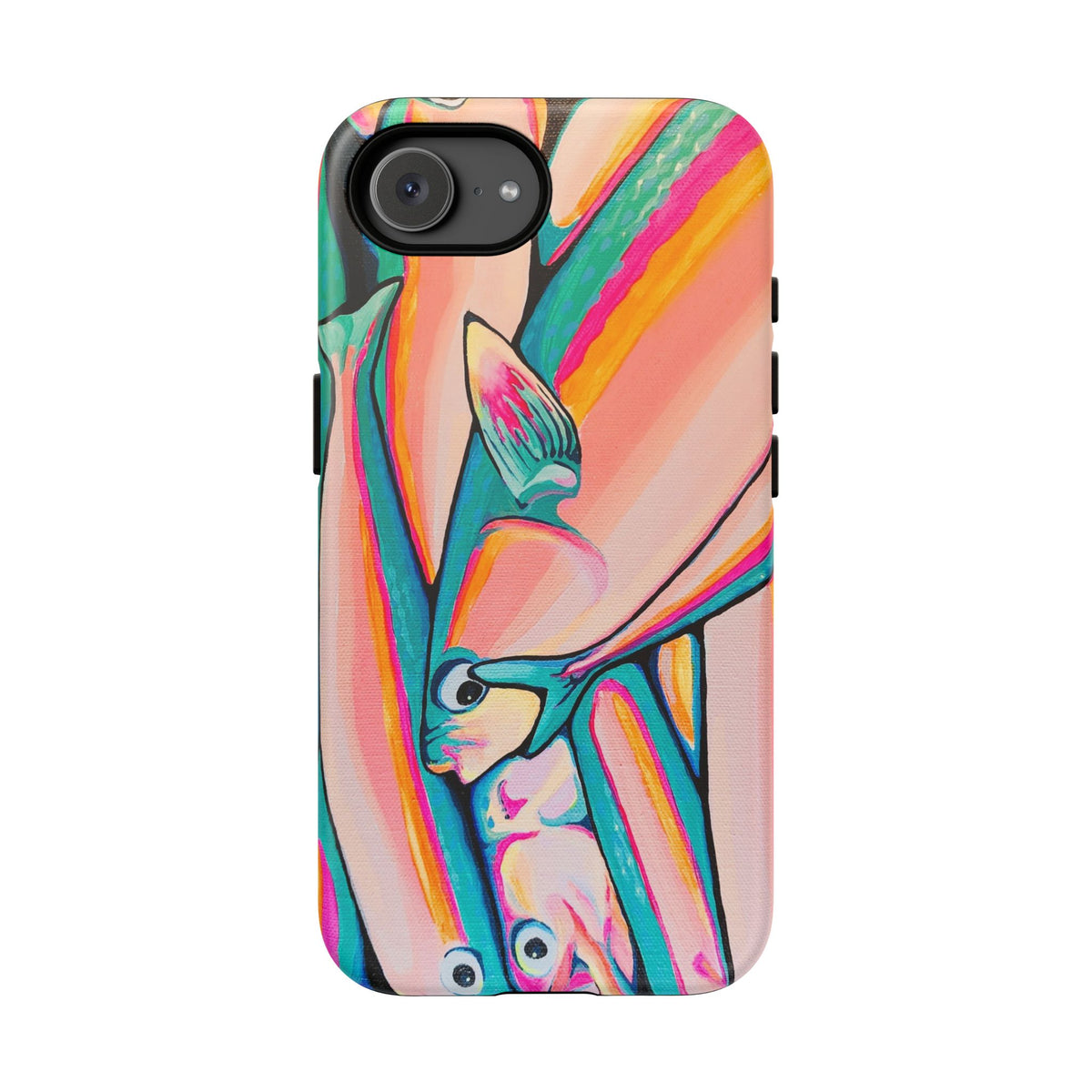 Neon Fish Tough Phone Case
