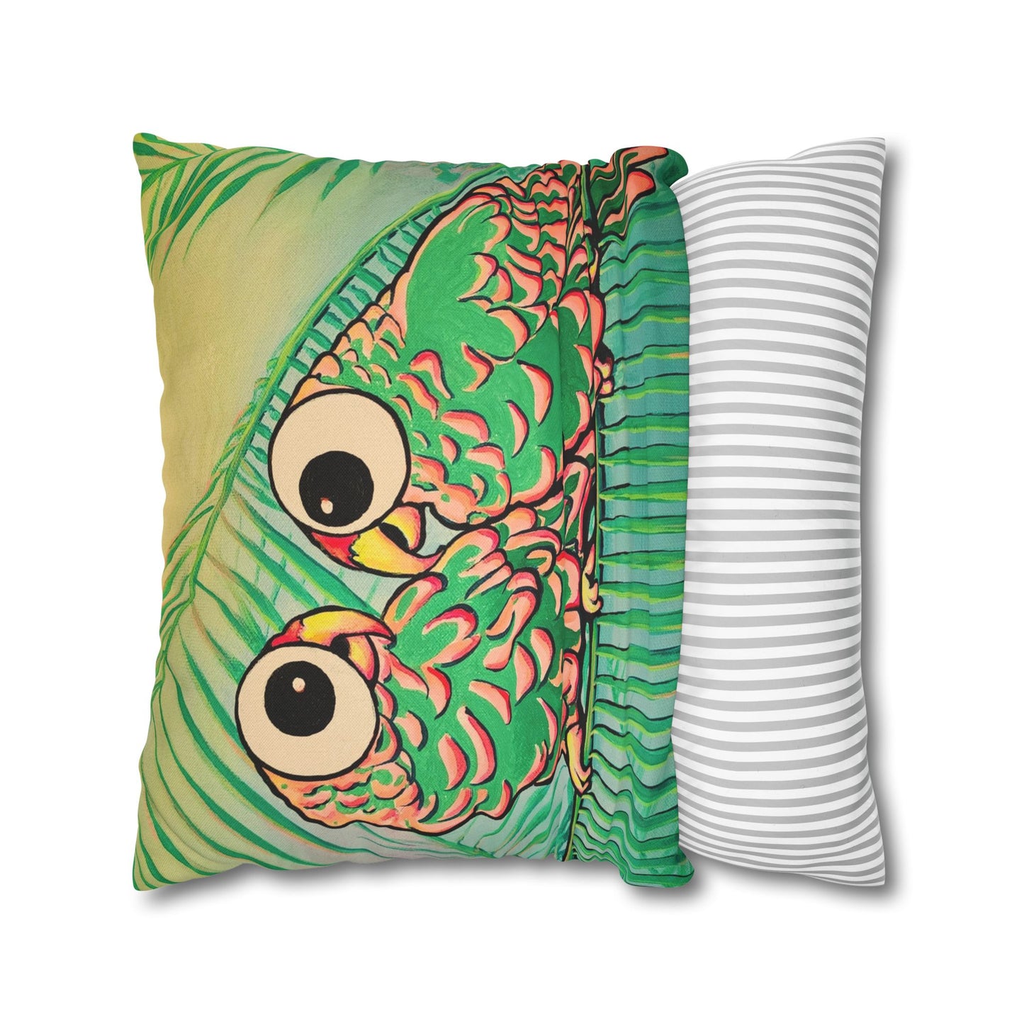 Chatty Cyclops Parrots Pillowcase for Throw Pillow, Cover Only
