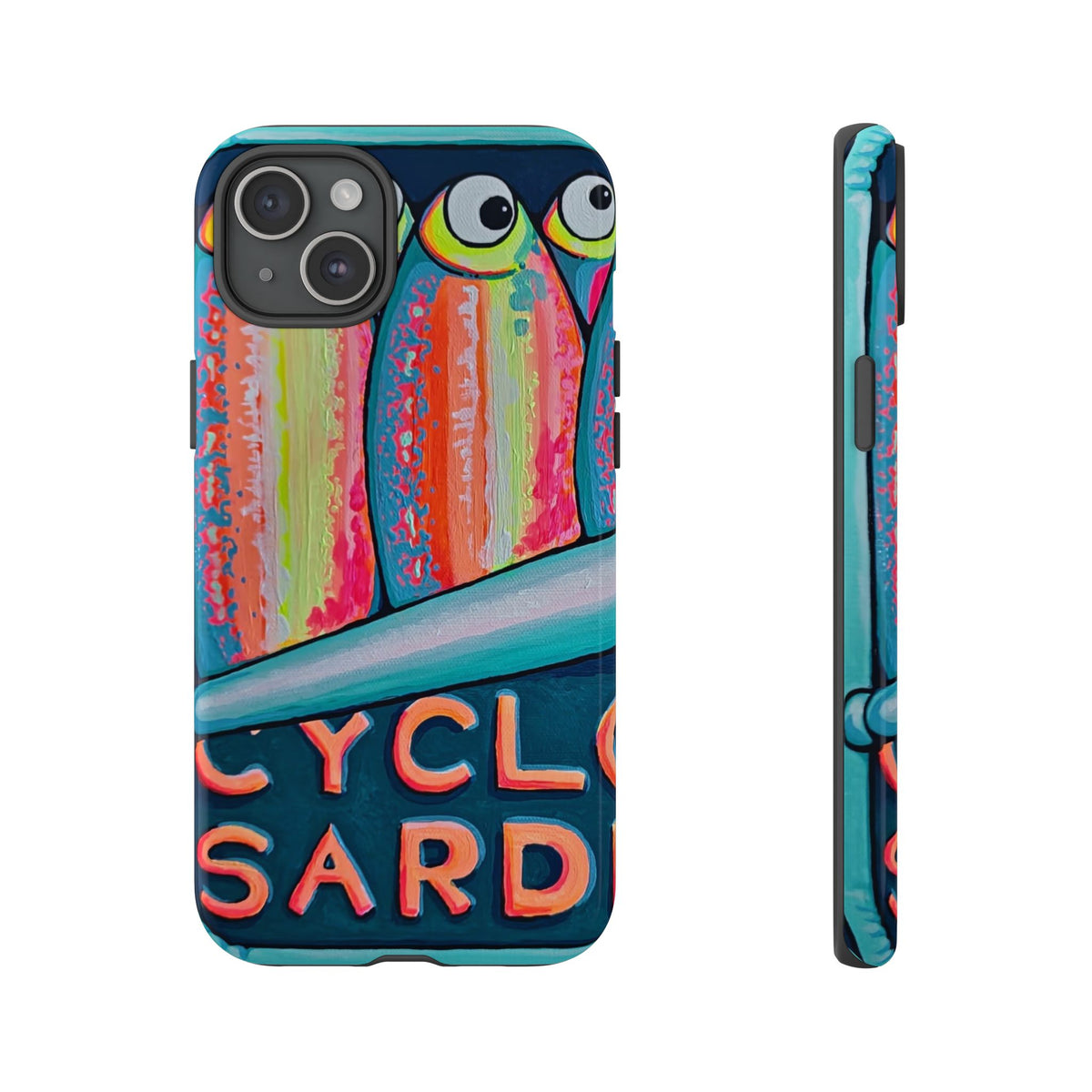 Neon Sardines Tough Phone Case