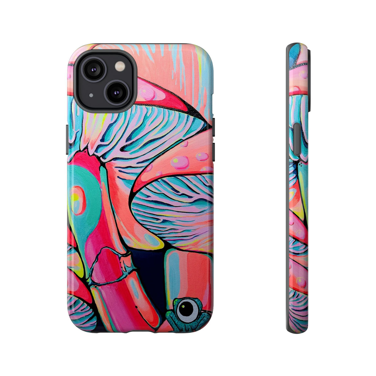 Coque de téléphone résistante Trippy Mushrooms