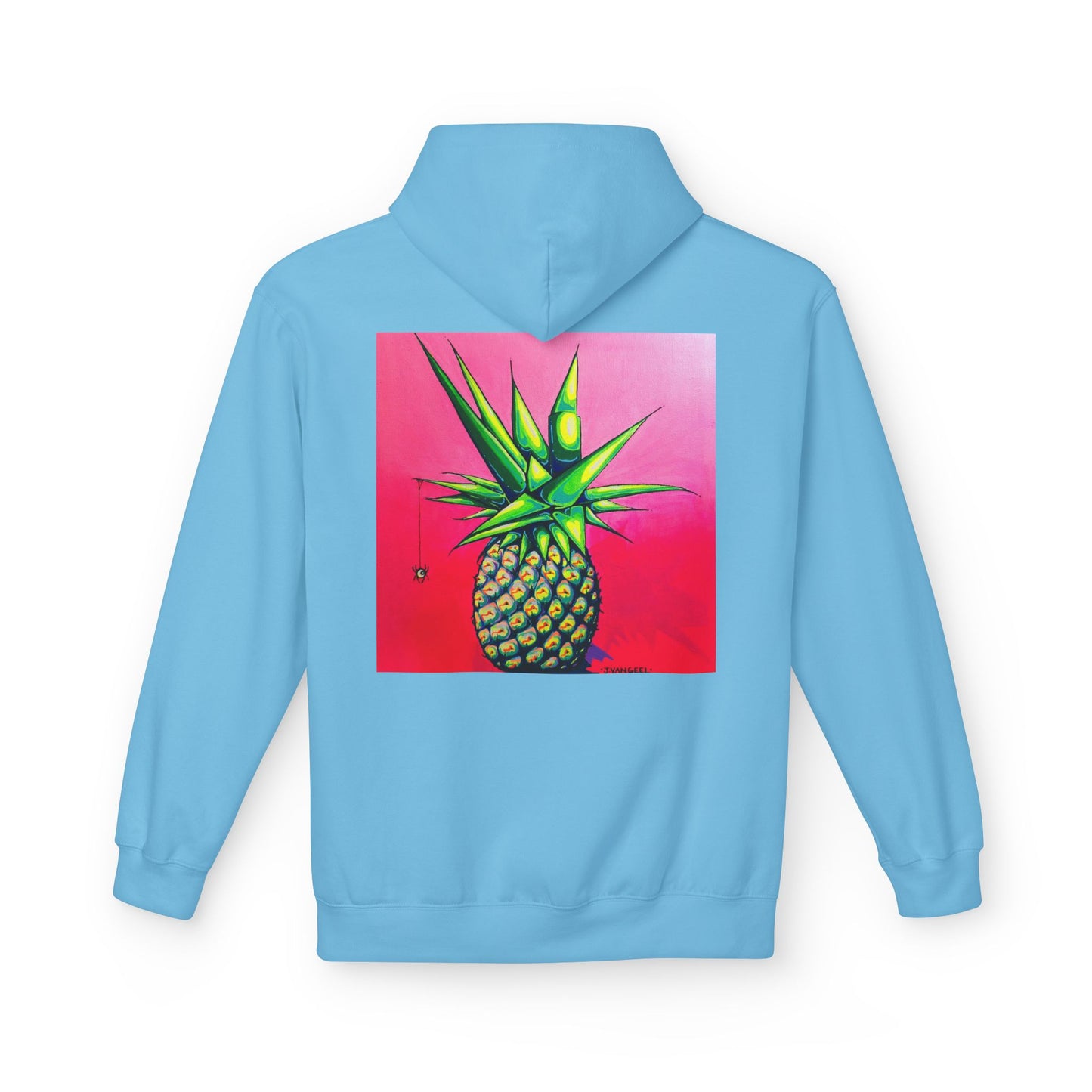 Unisex Neon Pineapple Soft Hoodie