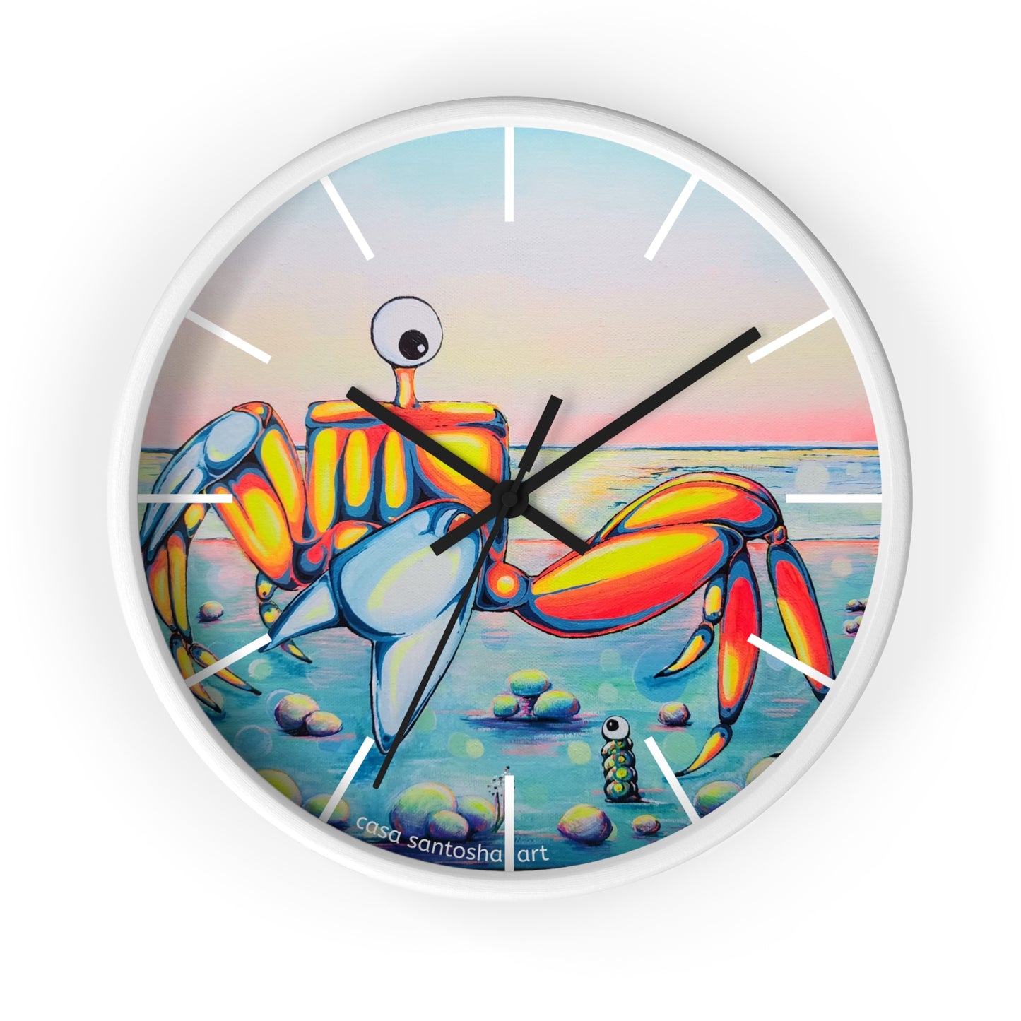 Cyclops Crab Pop Art Wall Clock