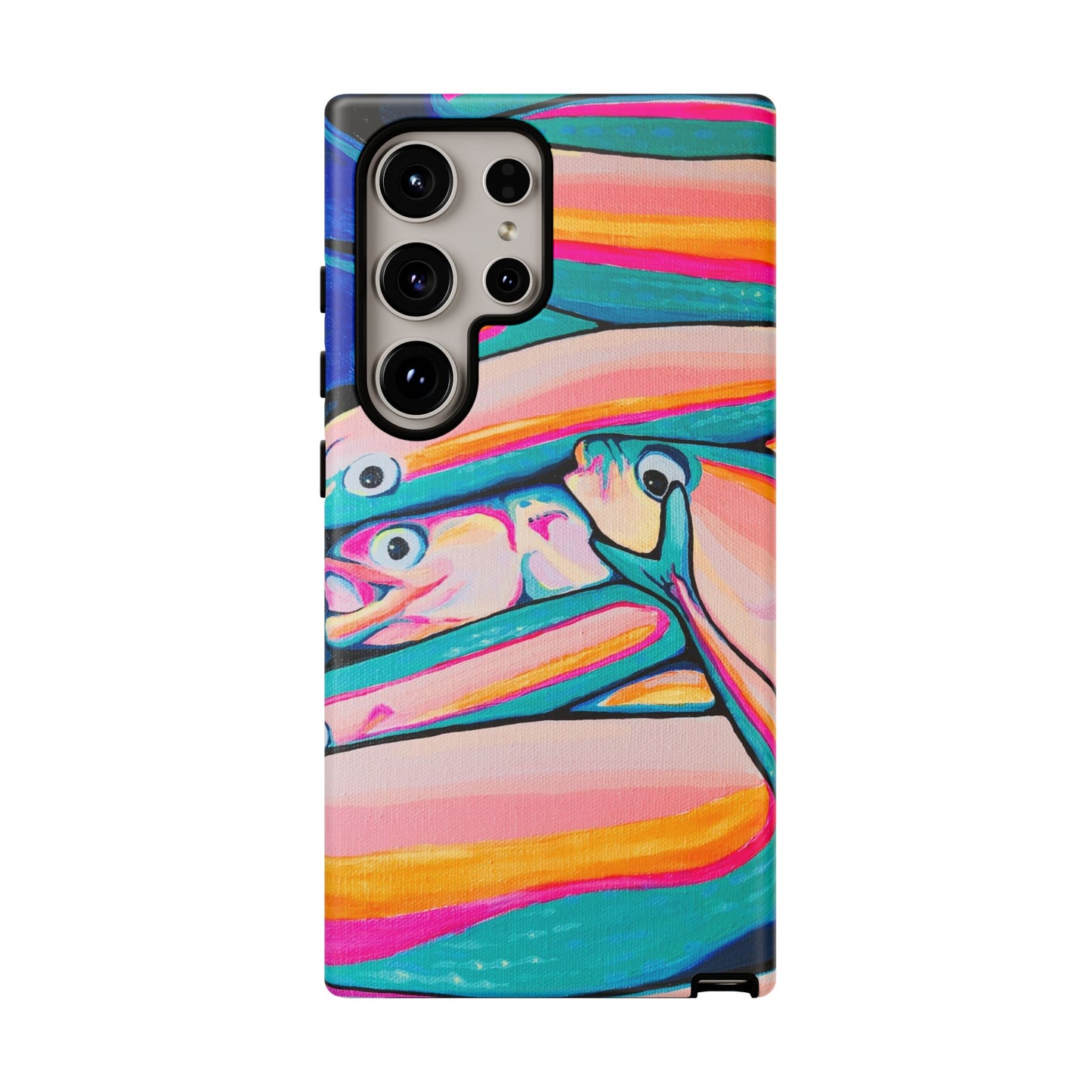 Neon Fish Tough Phone Case