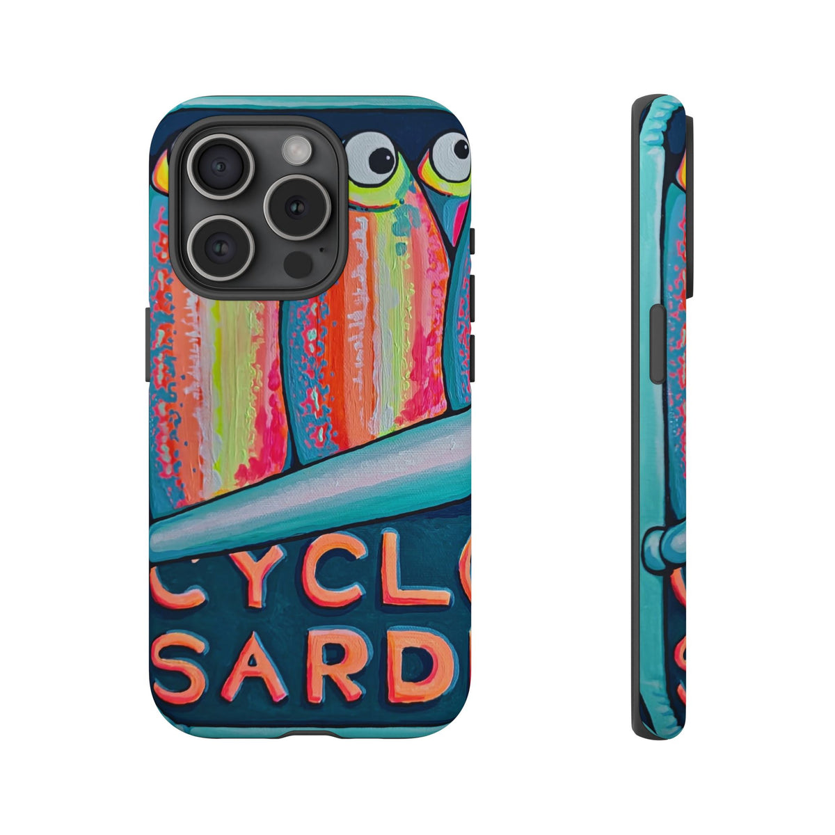 Neon Sardines Tough Phone Case
