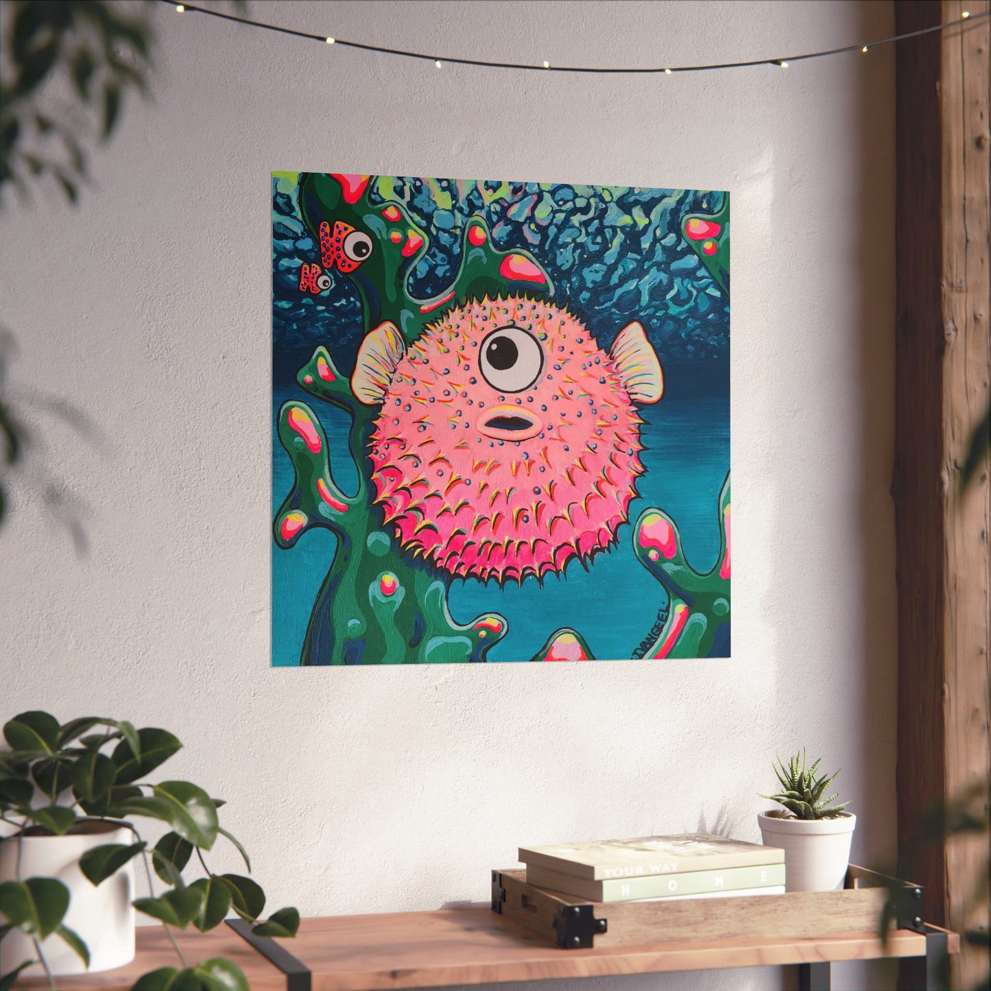 Cyclops Pufferfish Giclée Art Poster
