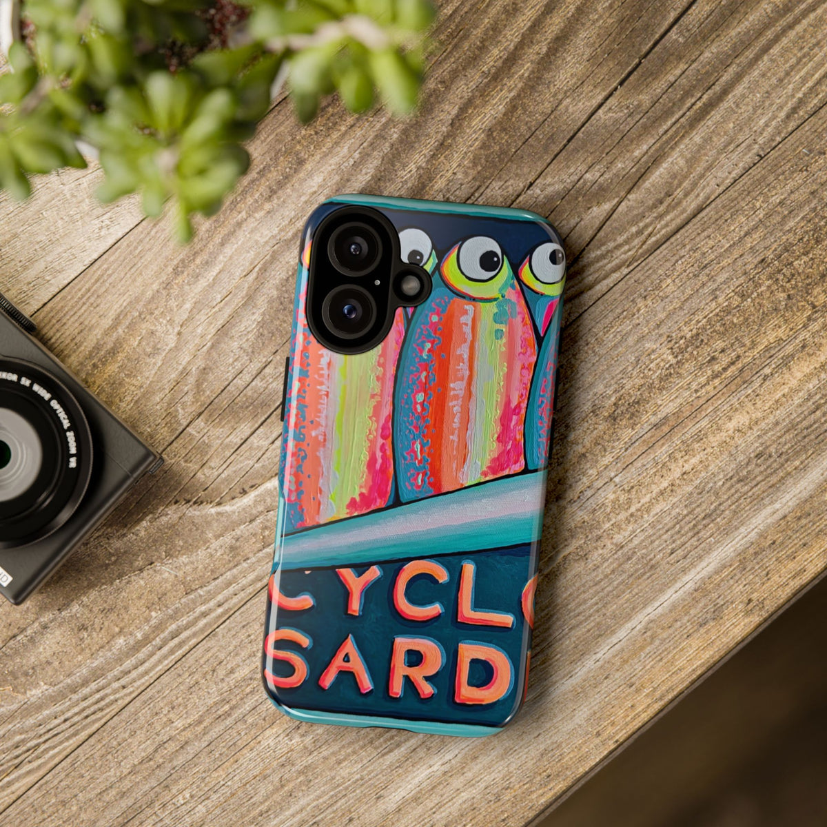 Neon Sardines Tough Phone Case