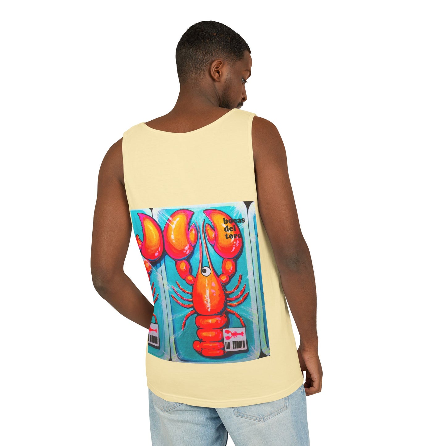 Unisex Fresh Neon Lobster Tank Top - Perfect for Summer Vibes