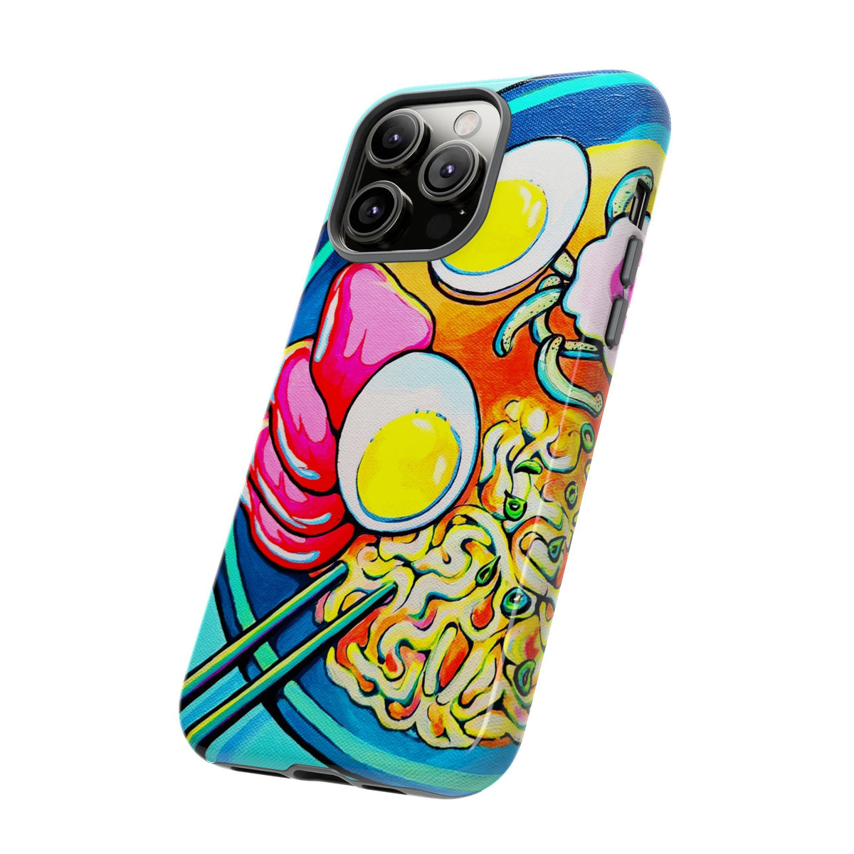 Coque de téléphone résistante Neon Ramen