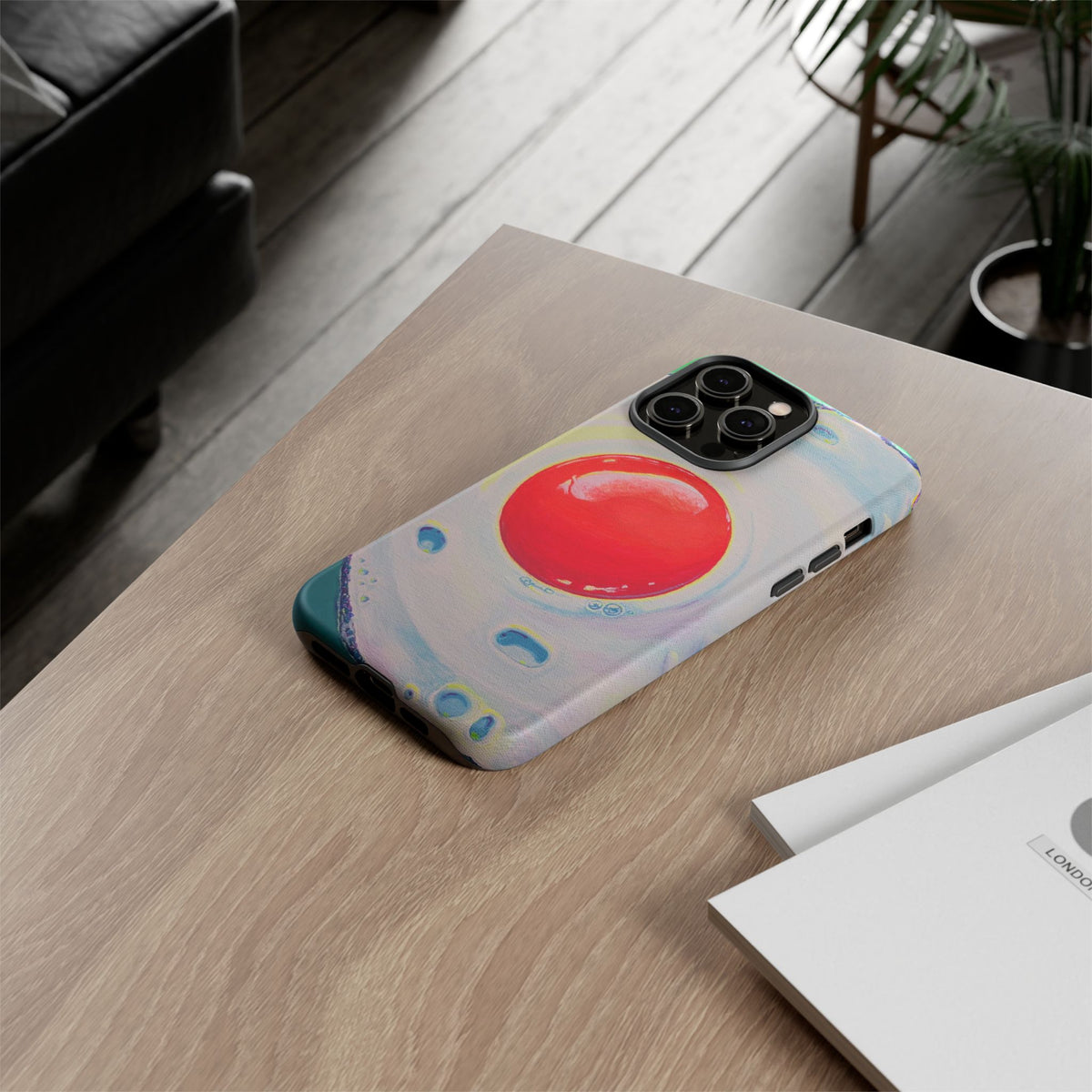 Neon Fried Egg Tough Phone Case