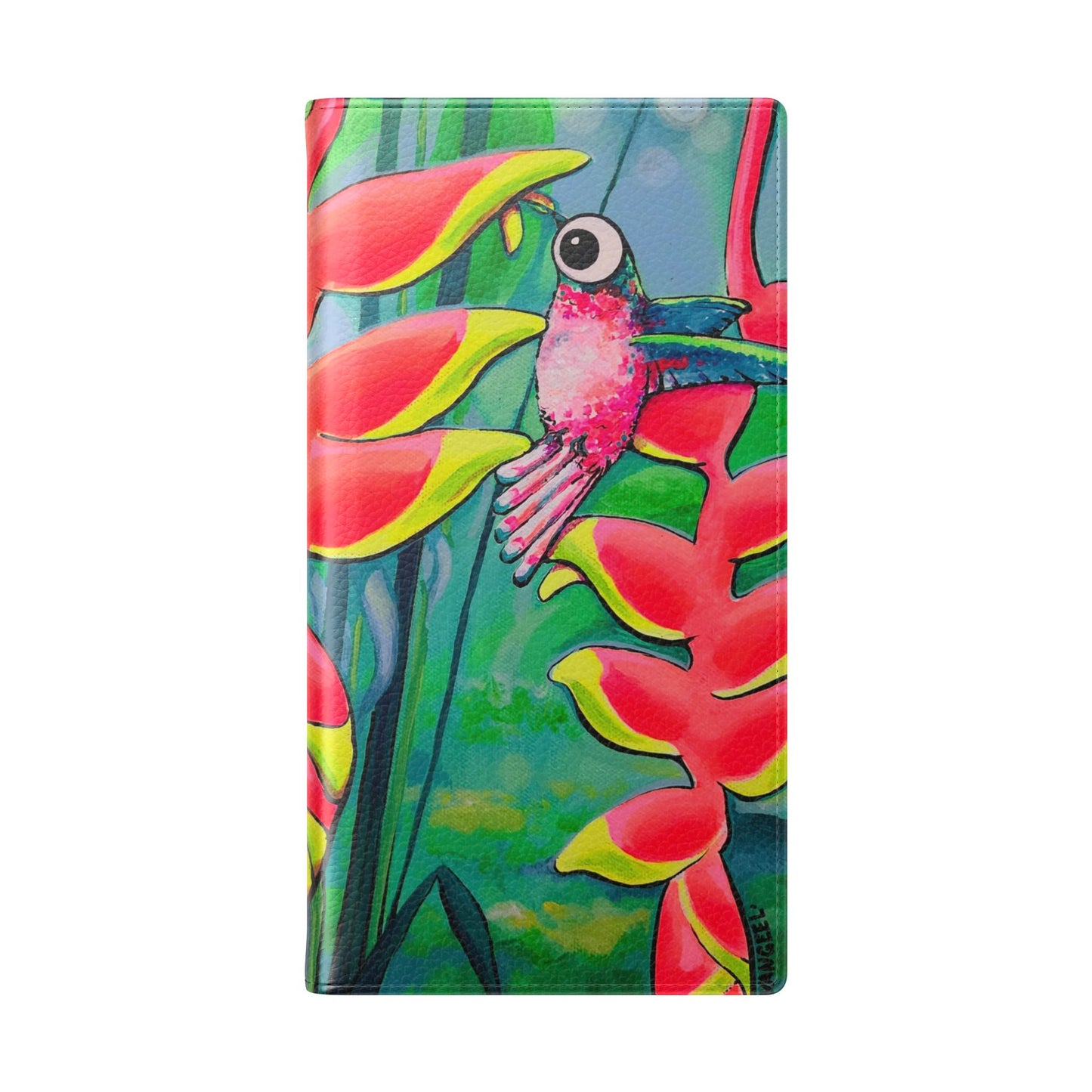 Cyclops Hummingbirds Flip Phone Case – Wallet Cover with Card Slots