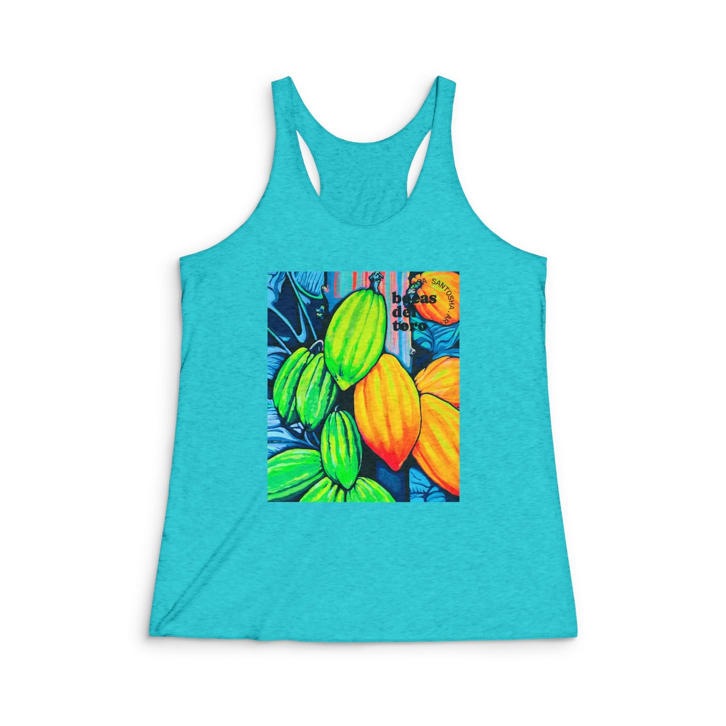 Women's Neon Cacao Graphic Racerback Tank