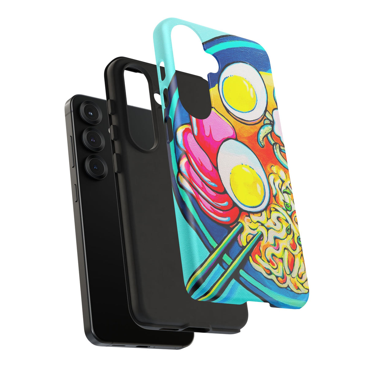 Coque de téléphone résistante Neon Ramen