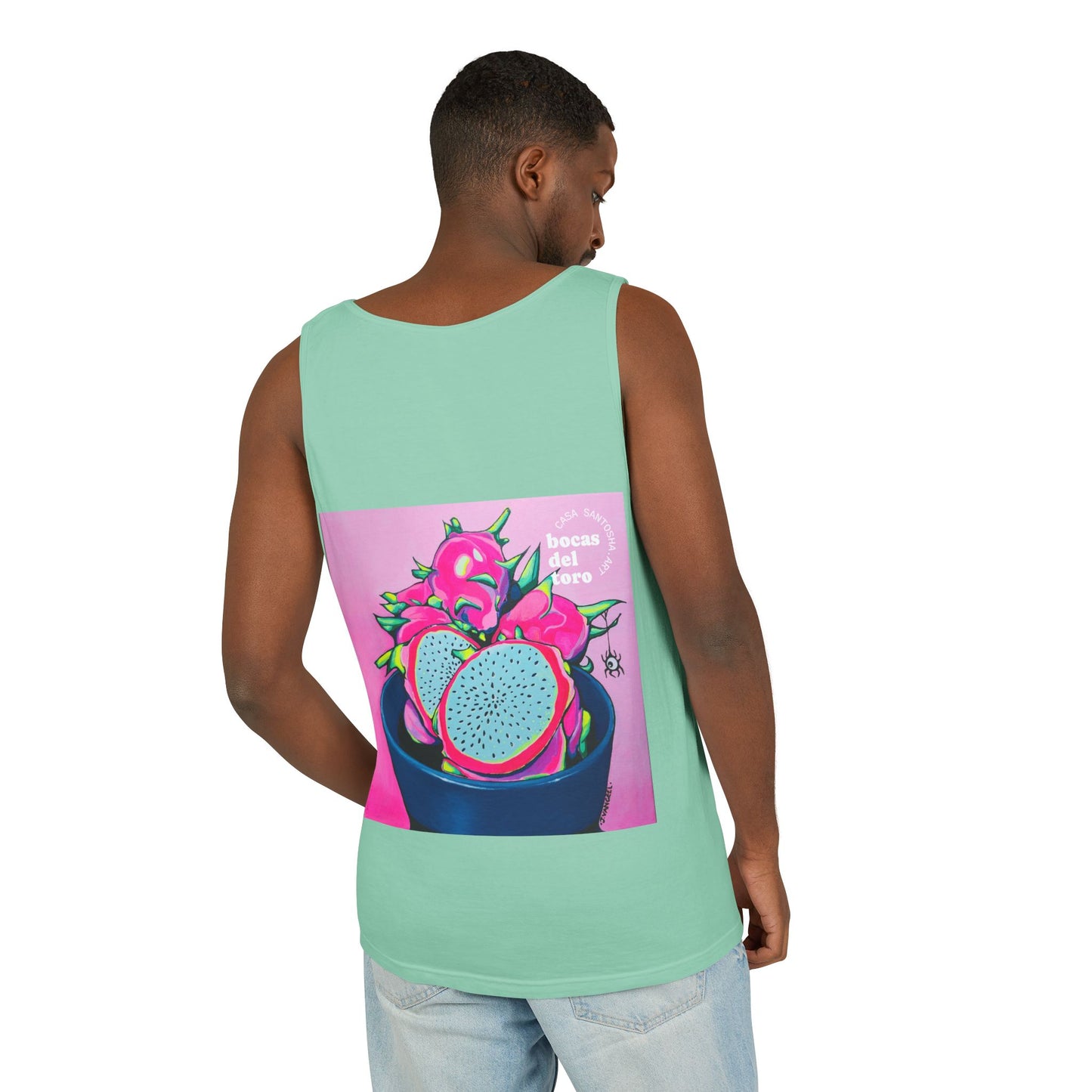 Unisex Neon Pink Dragon Fruit Tank Top - Perfect for Summer Vibes