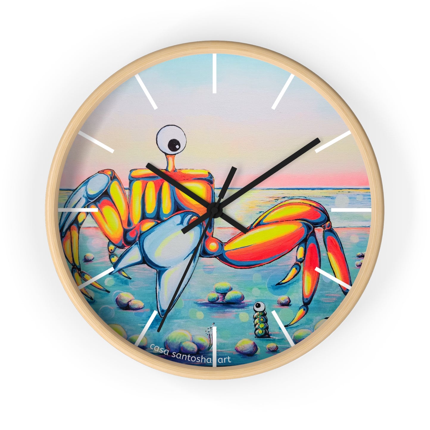 Cyclops Crab Pop Art Wall Clock