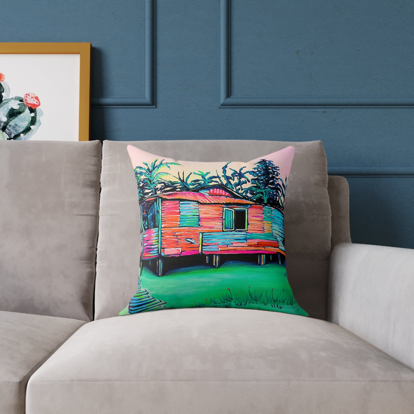 Luis Russell House Bocas Art Canvas Decorative Pillow
