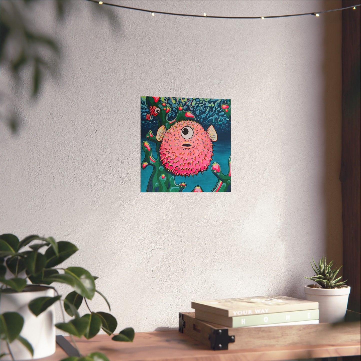 Cyclops Pufferfish Giclée Art Poster