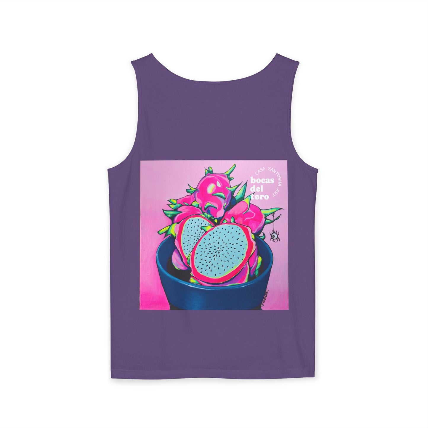 Unisex Neon Pink Dragon Fruit Tank Top - Perfect for Summer Vibes