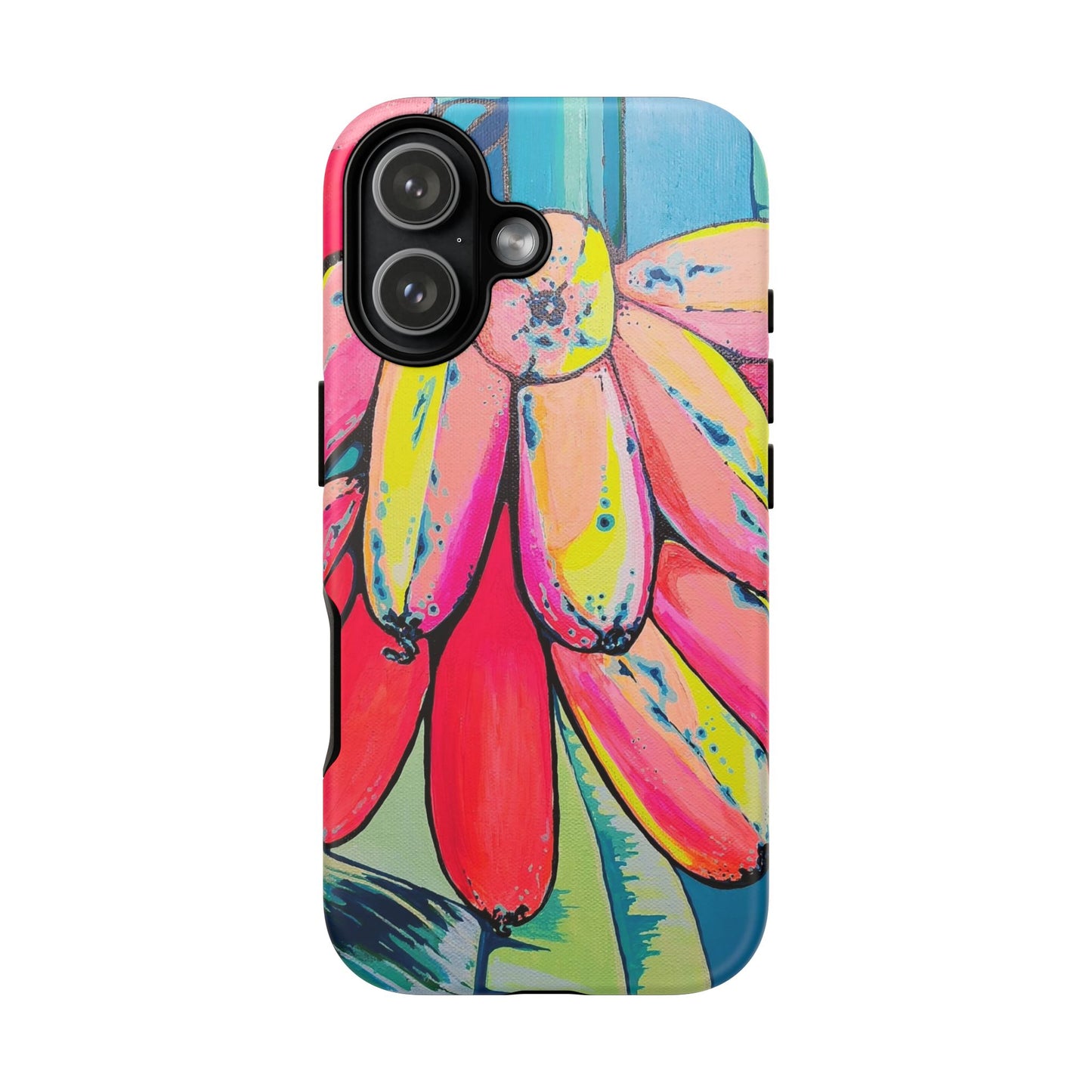 Neon Primitivo Bananas Tough Phone Case